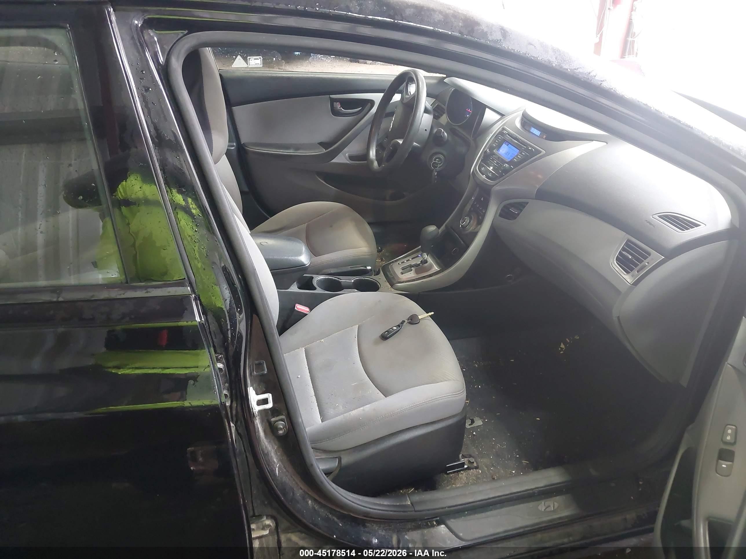 2013 Hyundai Elantra Gls Black vin: KMHDH4AE2DU859936