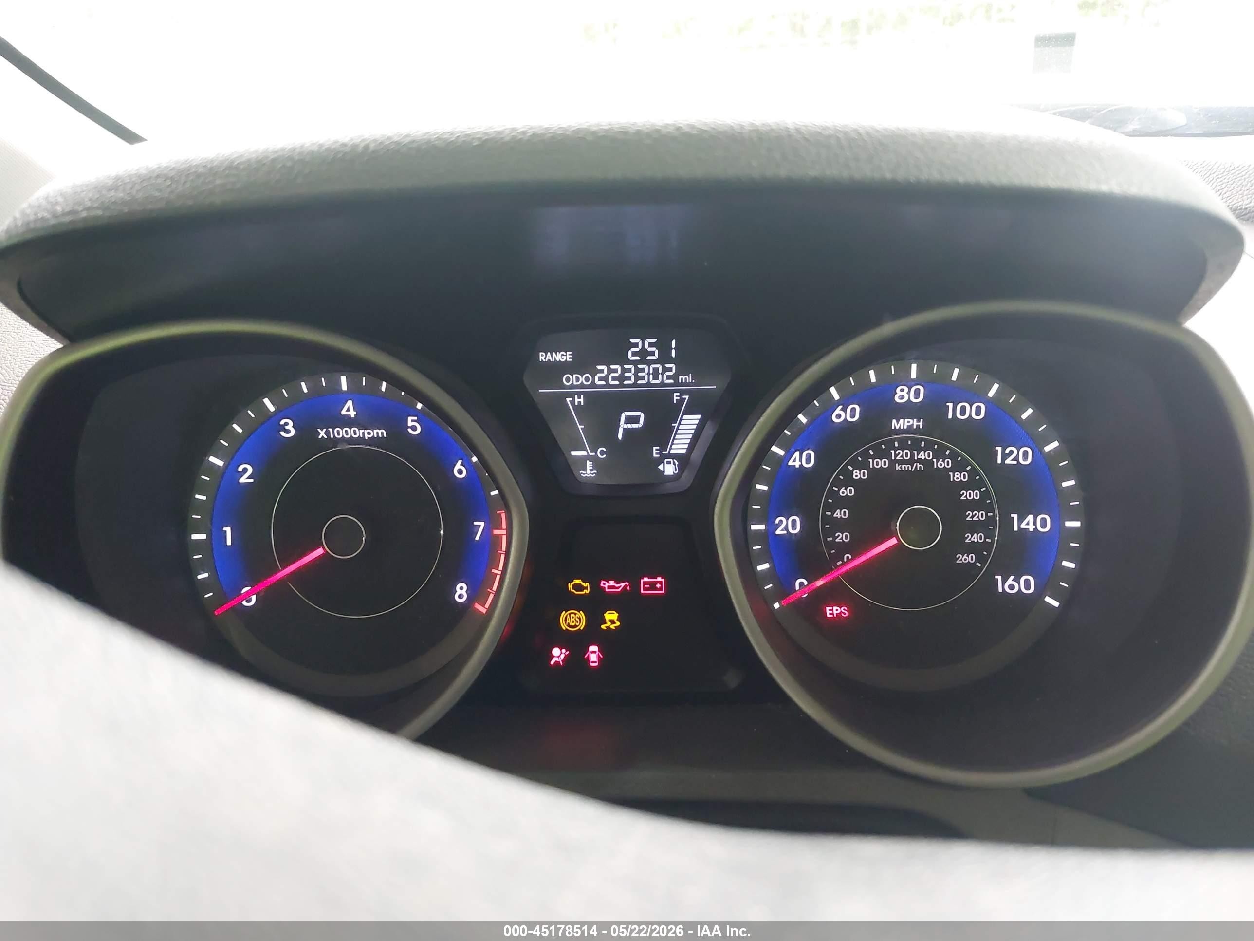 2013 Hyundai Elantra Gls Black vin: KMHDH4AE2DU859936