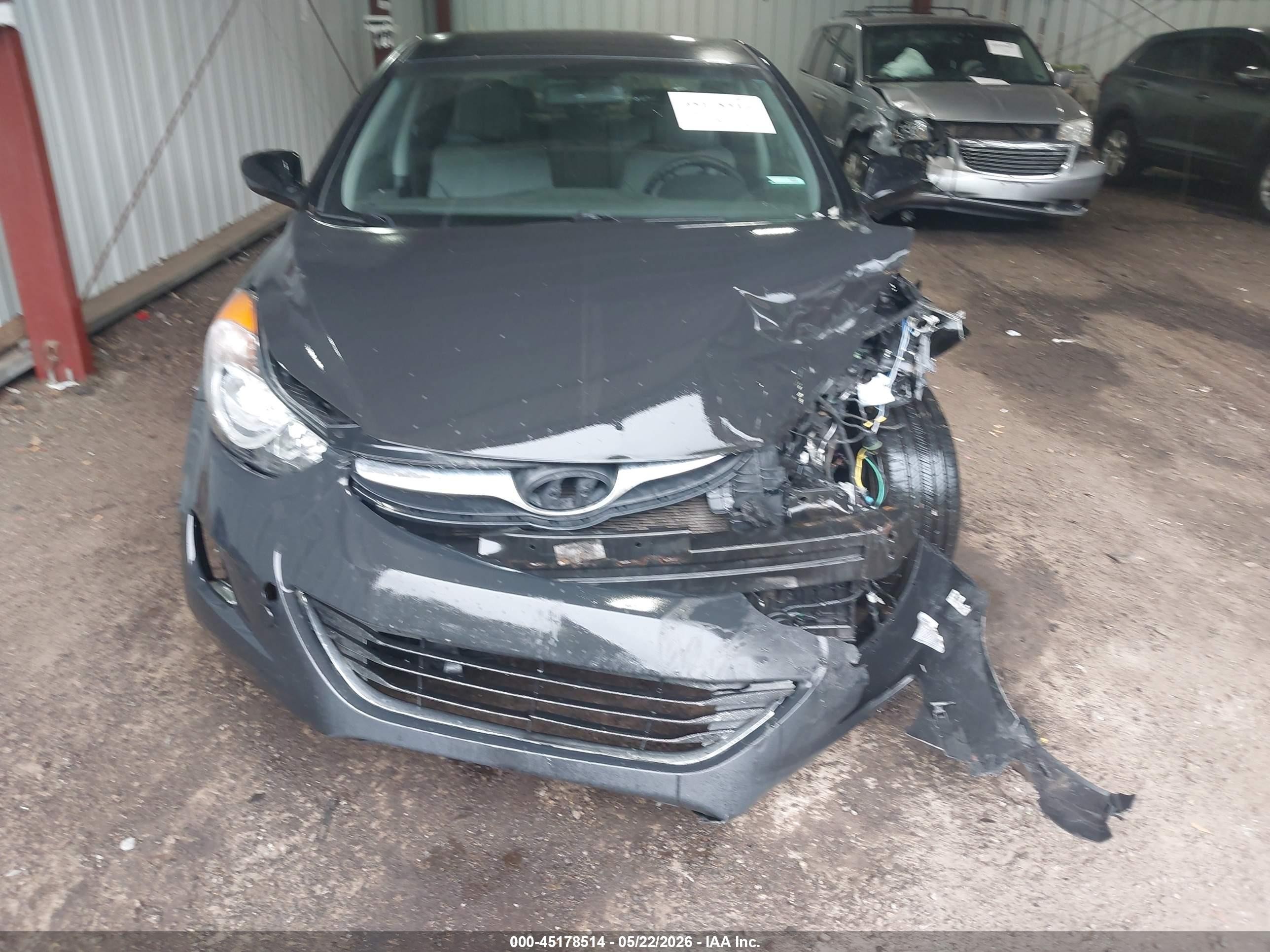 2013 Hyundai Elantra Gls Black vin: KMHDH4AE2DU859936