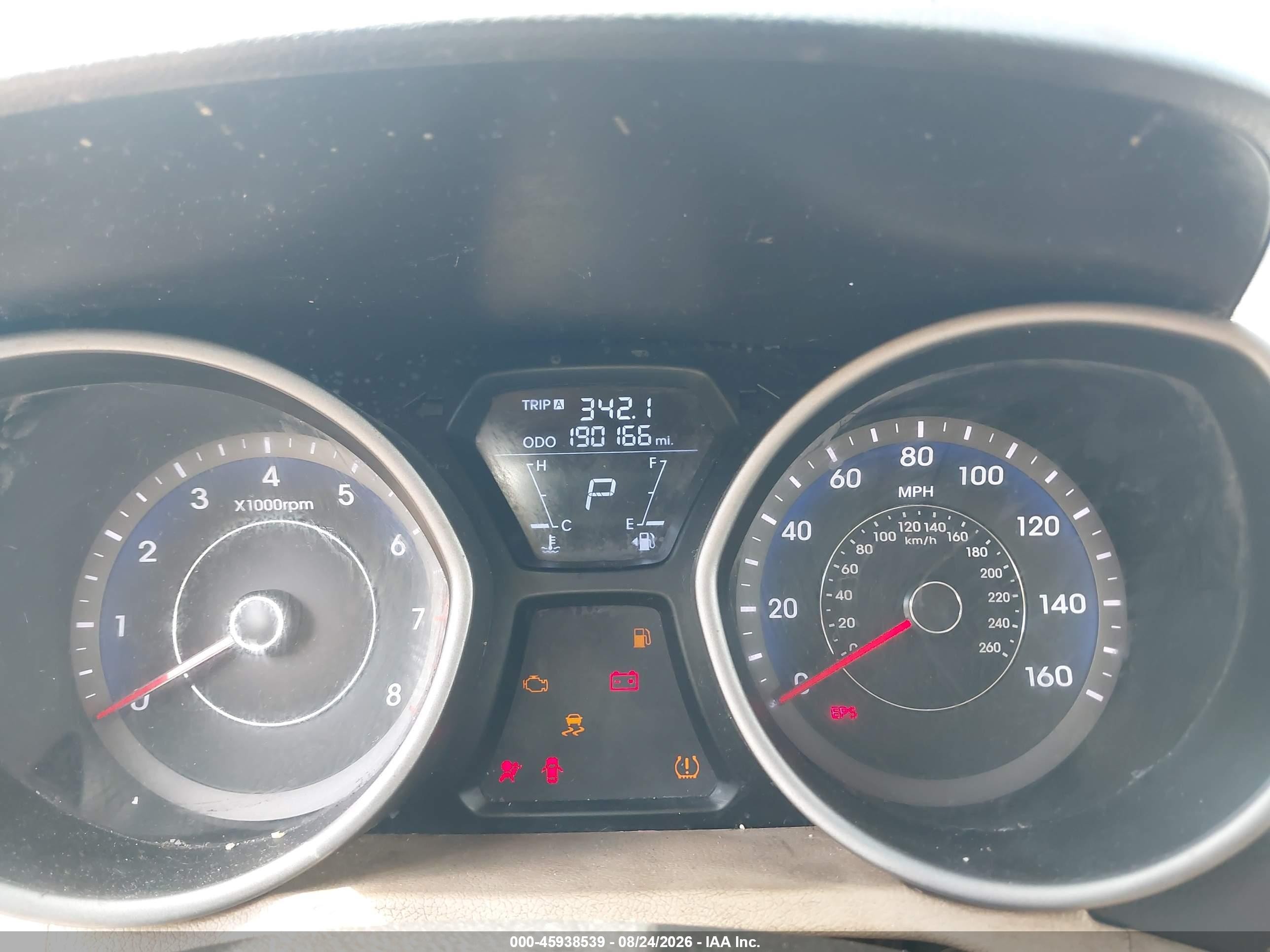 2013 Hyundai Elantra Gls Black vin: KMHDH4AE2DU862416