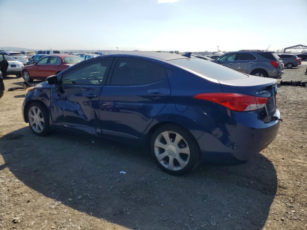 2013 Hyundai Elantra Limited Blue vin: KMHDH4AE2DU869883