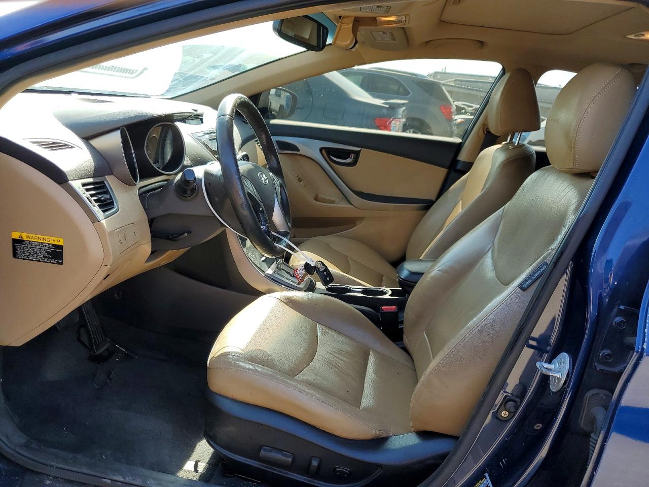 2013 Hyundai Elantra Limited Blue vin: KMHDH4AE2DU869883