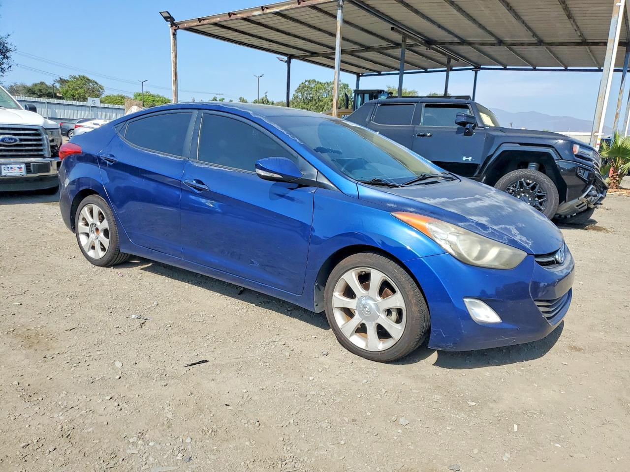 2013 Hyundai Elantra Limited Blue vin: KMHDH4AE2DU869883