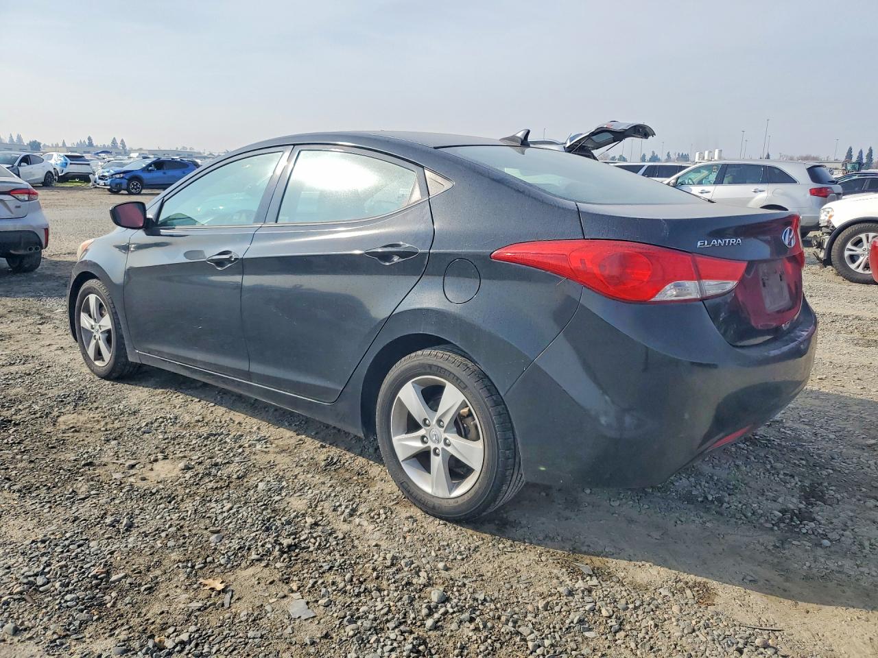 2013 Hyundai Elantra Gls Black vin: KMHDH4AE2DU873075