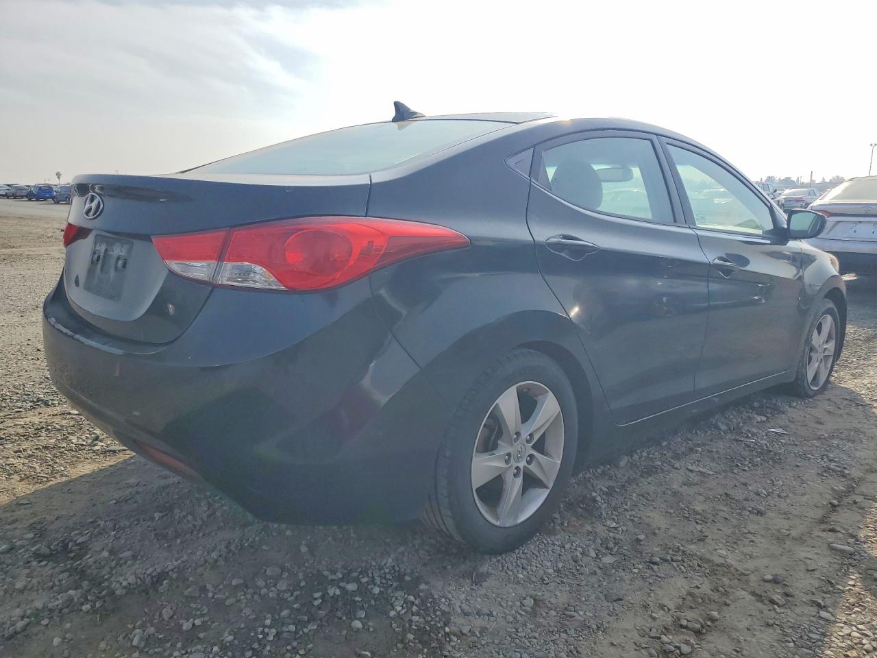 2013 Hyundai Elantra Gls Black vin: KMHDH4AE2DU873075