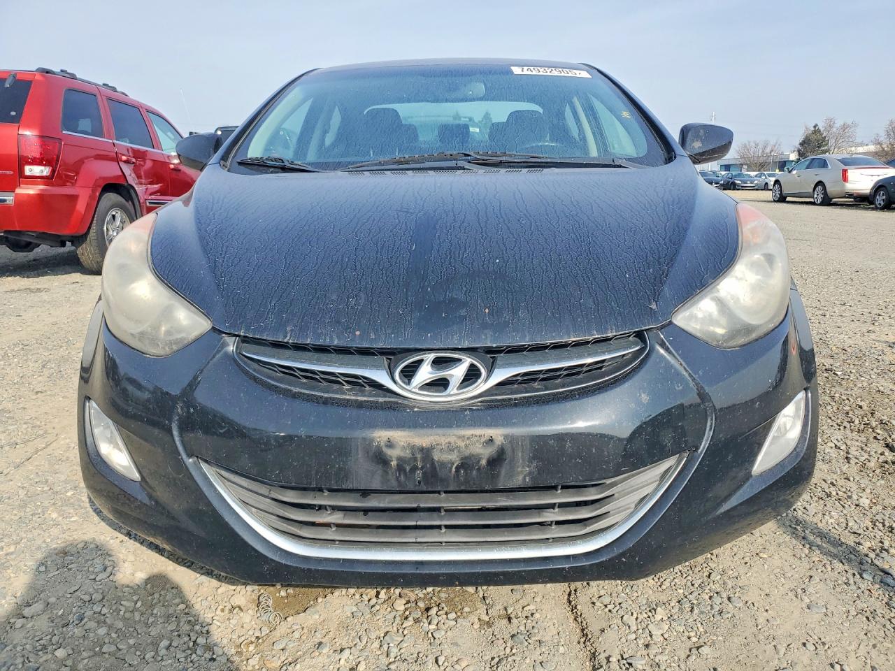 2013 Hyundai Elantra Gls Black vin: KMHDH4AE2DU873075