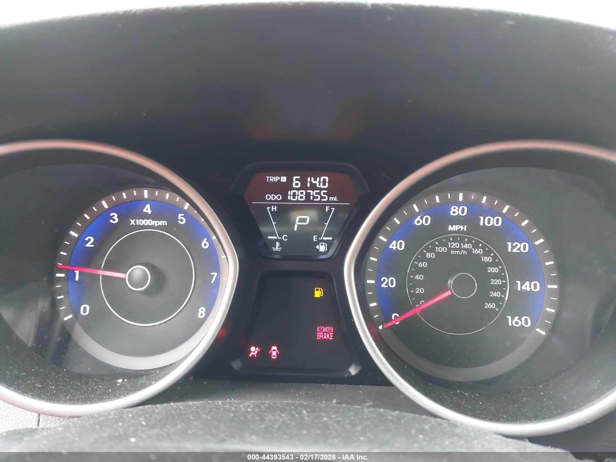 2013 Hyundai Elantra Gls Black vin: KMHDH4AE2DU901277