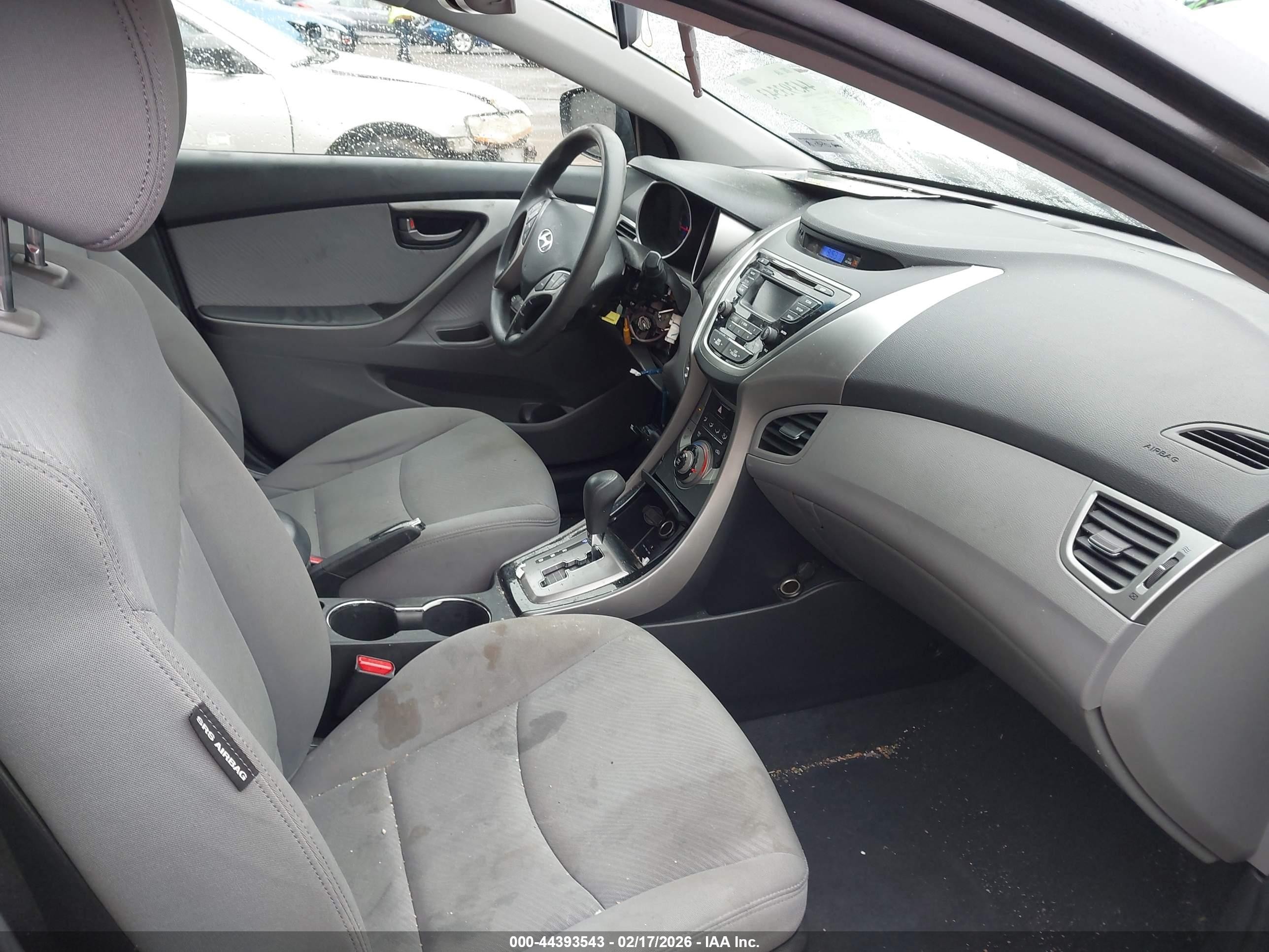 2013 Hyundai Elantra Gls Black vin: KMHDH4AE2DU901277