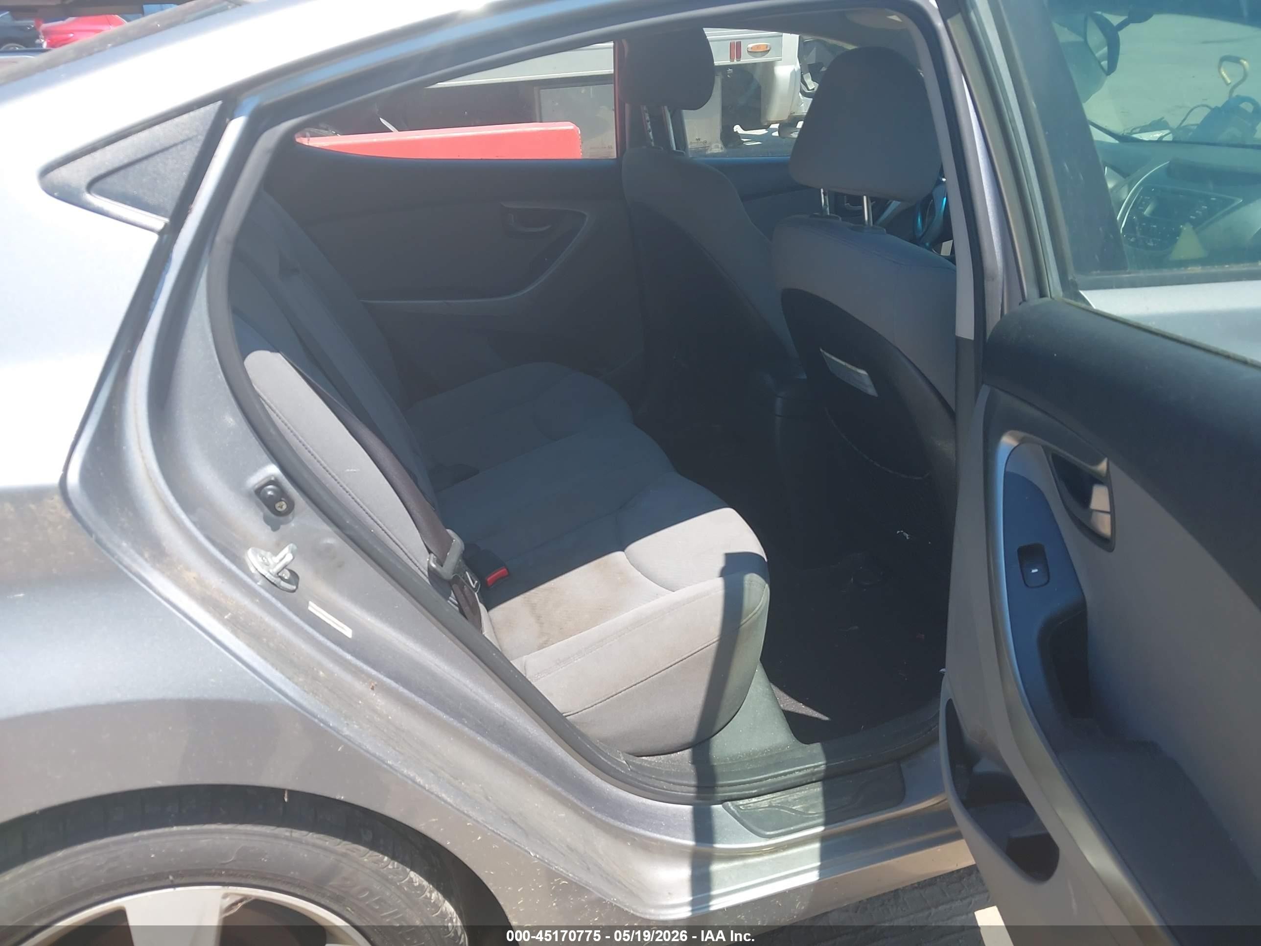 2013 Hyundai Elantra Gls Gray vin: KMHDH4AE2DU909007