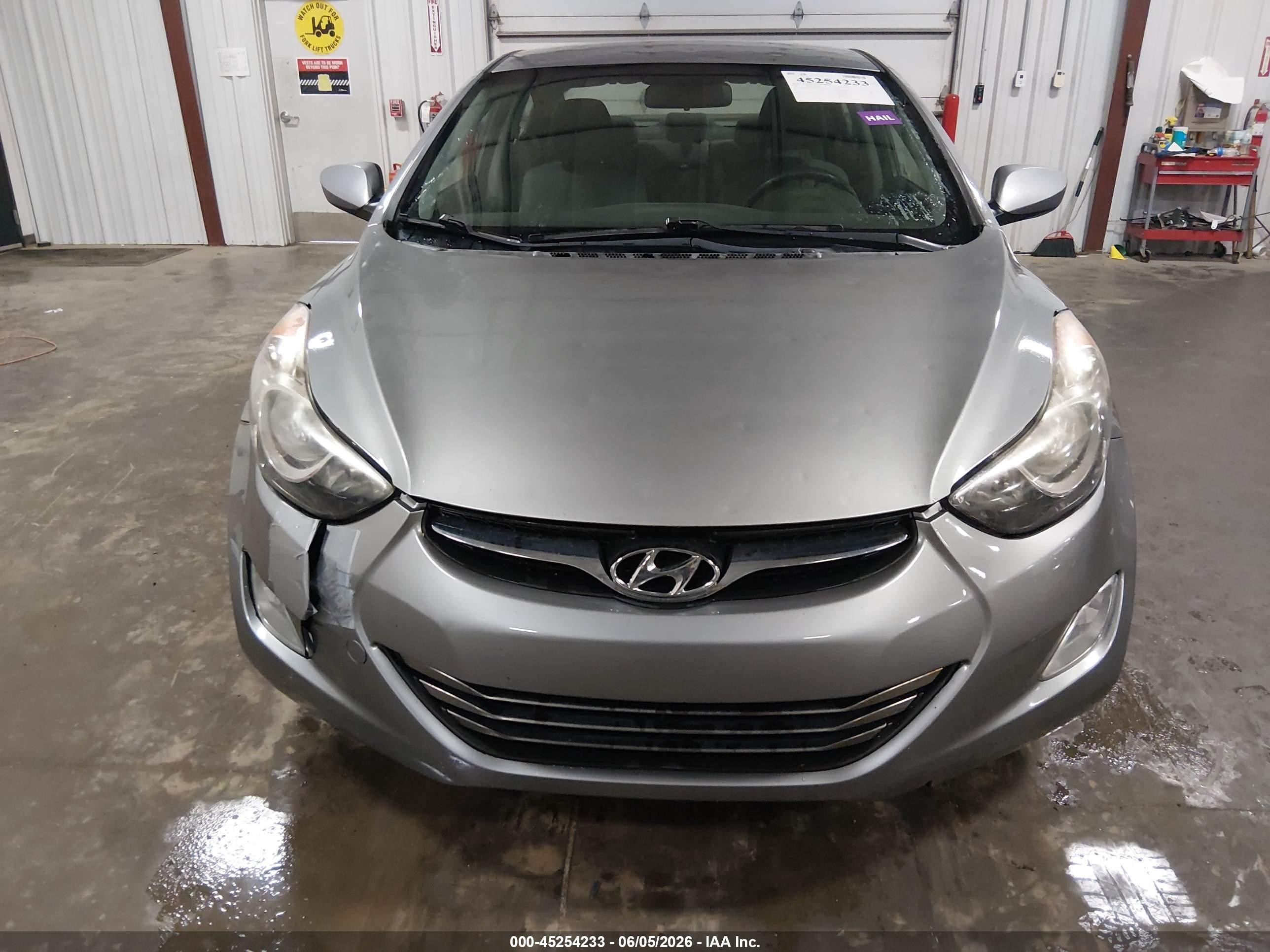 2013 Hyundai Elantra Gls (ulsan Plant) Gray vin: KMHDH4AE2DU919116
