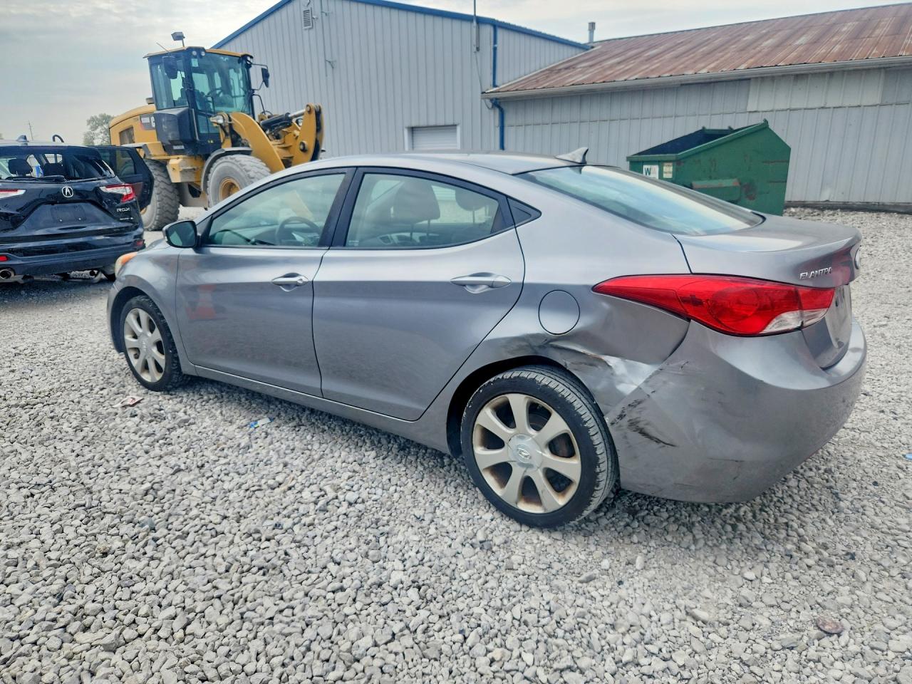 2013 Hyundai Elantra Limited Gray vin: KMHDH4AE2DU922601