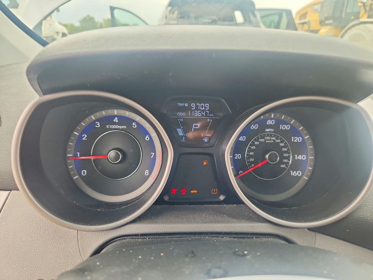 2013 Hyundai Elantra Limited Gray vin: KMHDH4AE2DU922601
