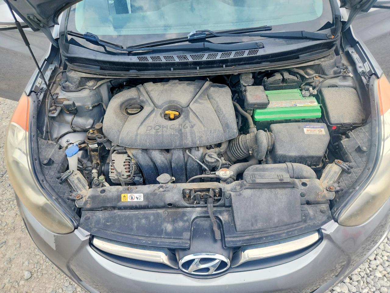 2013 Hyundai Elantra Limited Gray vin: KMHDH4AE2DU922601
