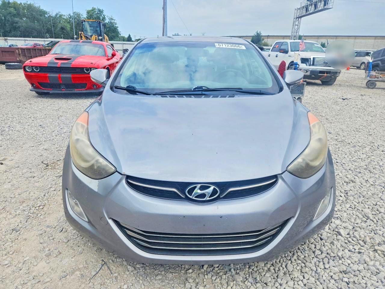 2013 Hyundai Elantra Limited Gray vin: KMHDH4AE2DU922601
