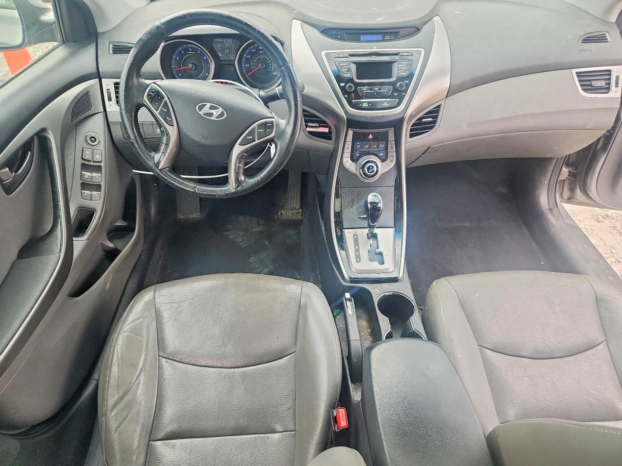 2013 Hyundai Elantra Limited Gray vin: KMHDH4AE2DU922601