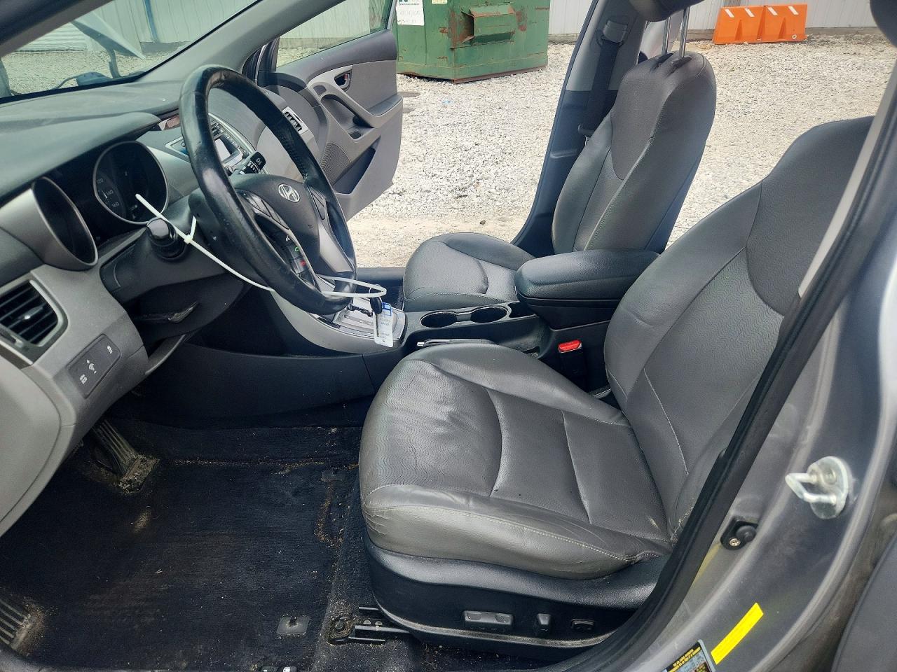 2013 Hyundai Elantra Limited Gray vin: KMHDH4AE2DU922601