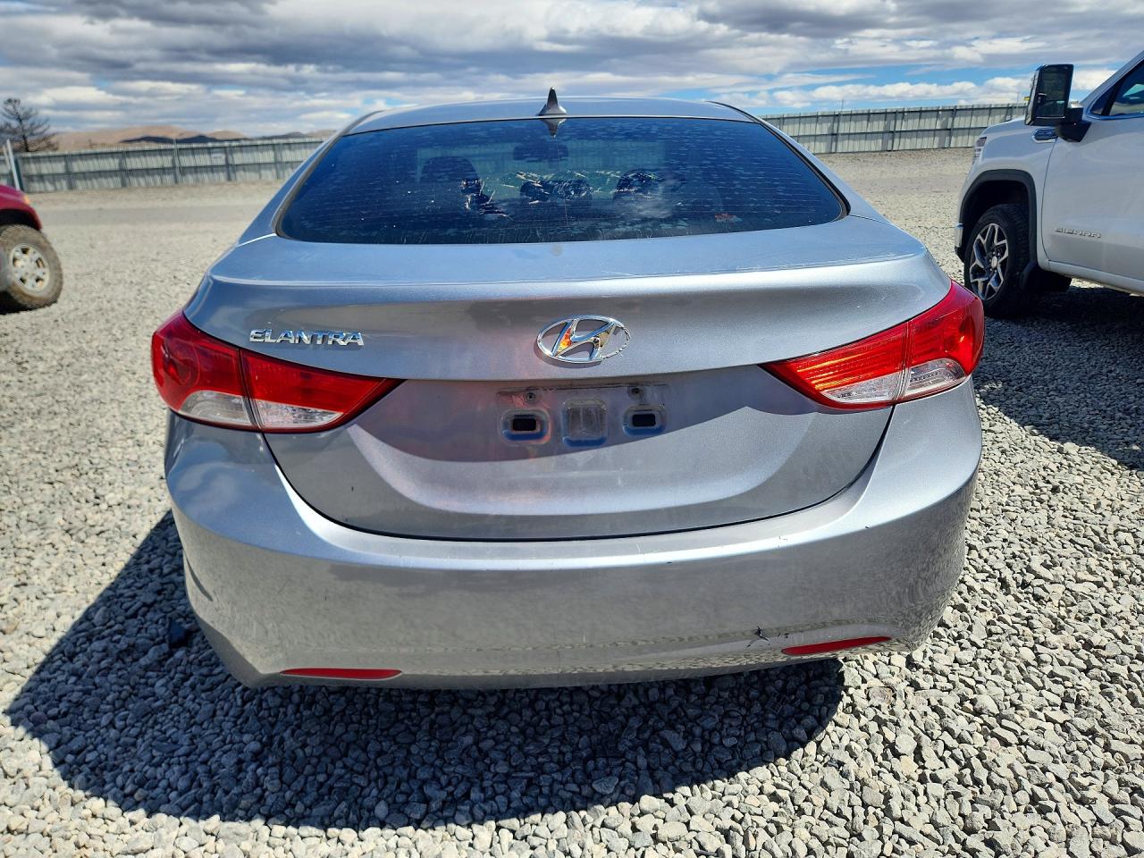 2013 Hyundai Elantra Gls Gray vin: KMHDH4AE2DU927345