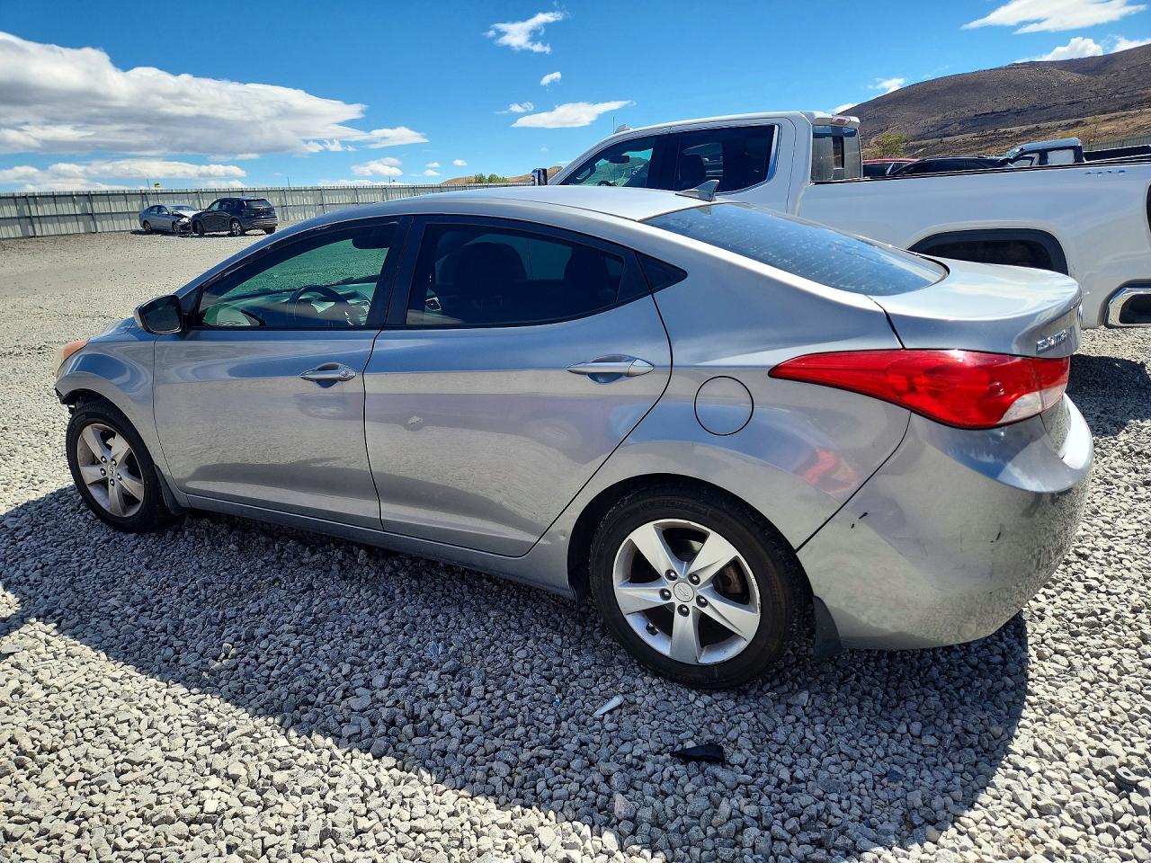 2013 Hyundai Elantra Gls Gray vin: KMHDH4AE2DU927345