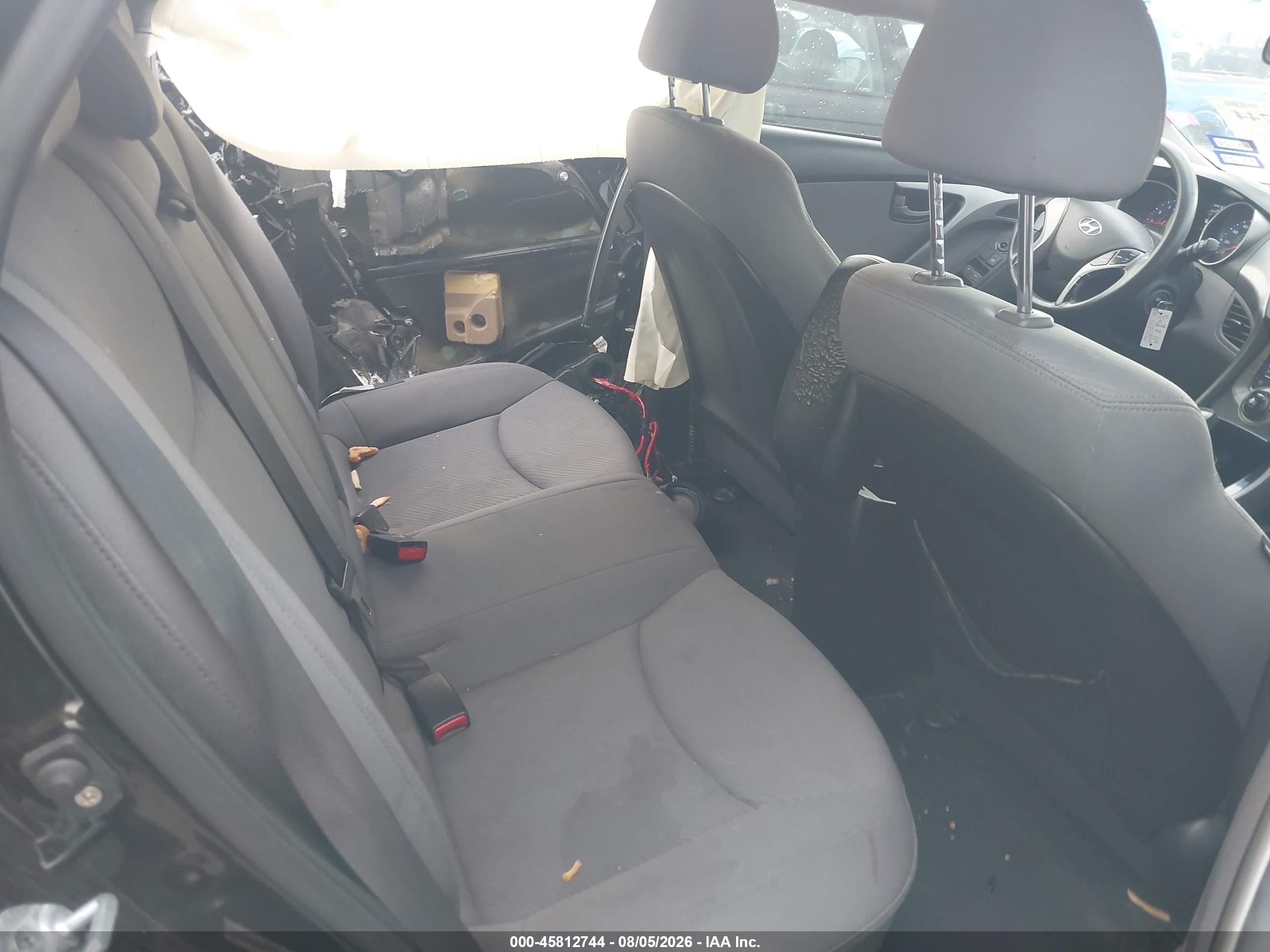2013 Hyundai Elantra Gls Black vin: KMHDH4AE2DU933453