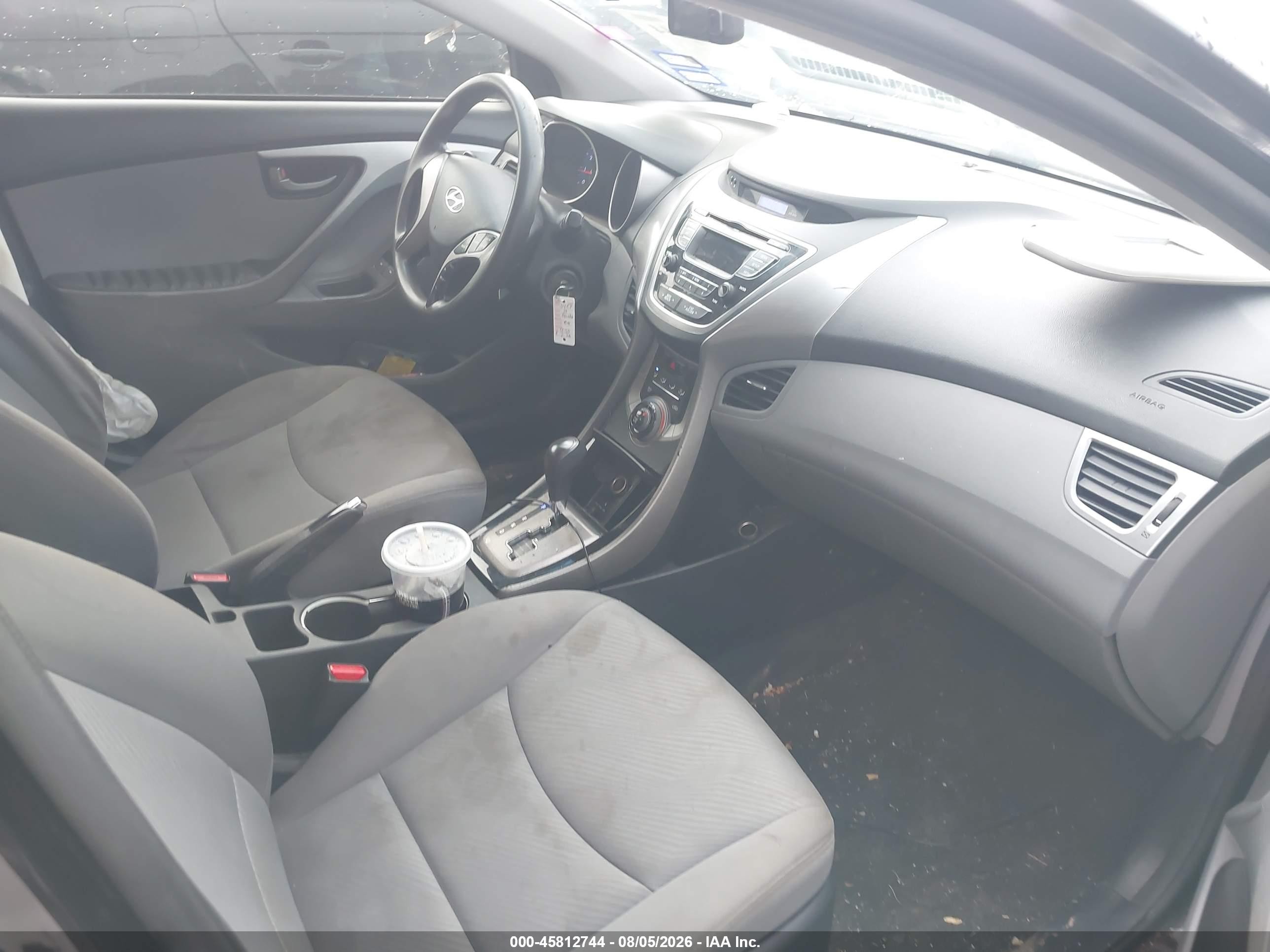 2013 Hyundai Elantra Gls Black vin: KMHDH4AE2DU933453
