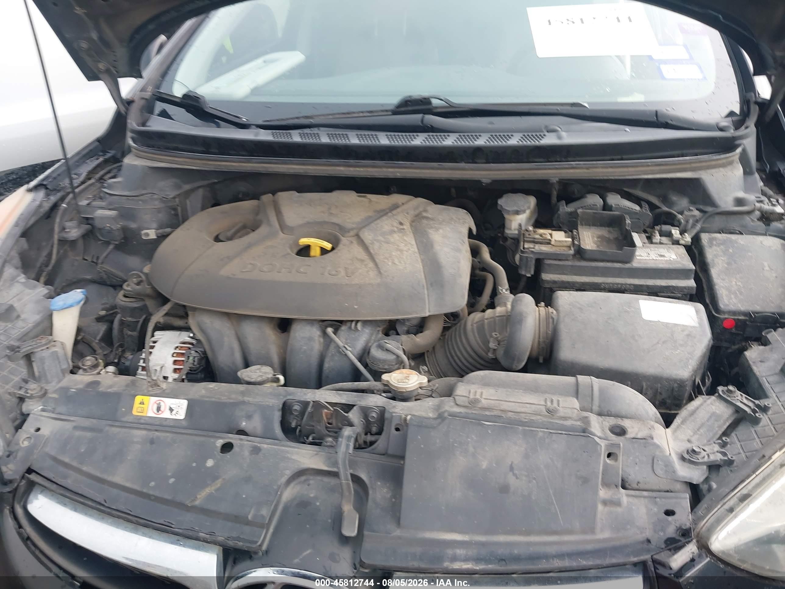 2013 Hyundai Elantra Gls Black vin: KMHDH4AE2DU933453