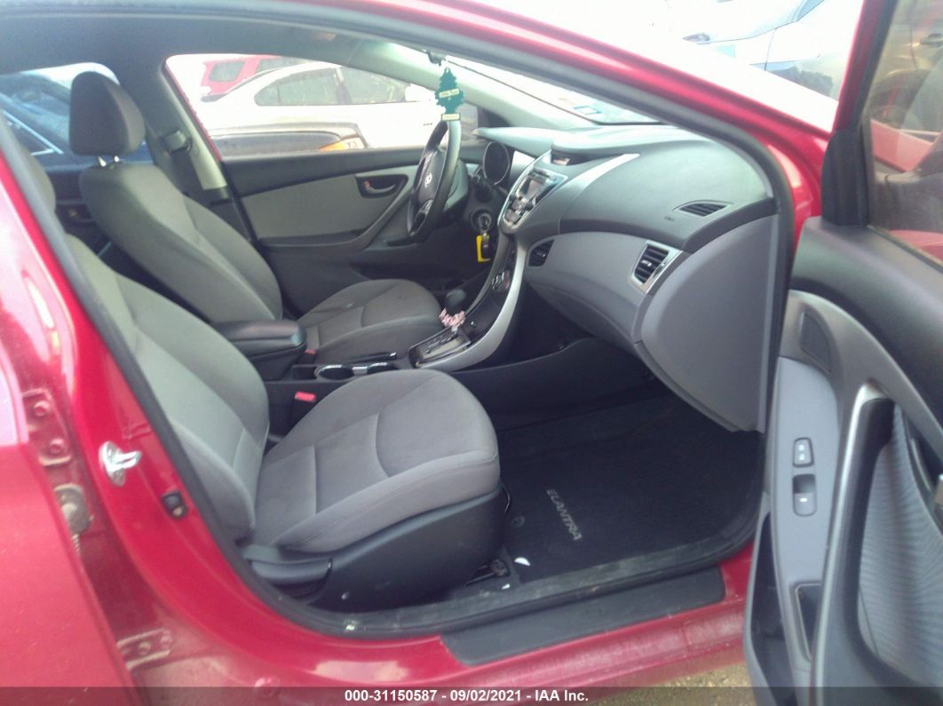 2013 Hyundai Elantra Gls Red vin: KMHDH4AE2DU934568