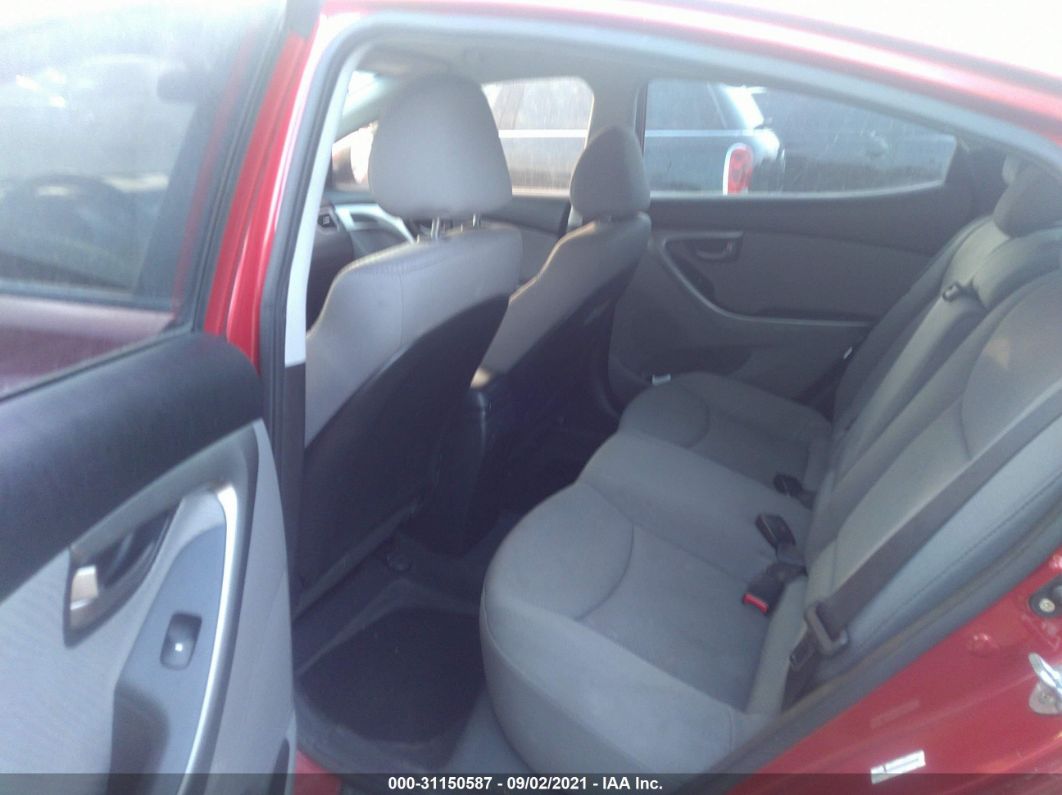 2013 Hyundai Elantra Gls Red vin: KMHDH4AE2DU934568