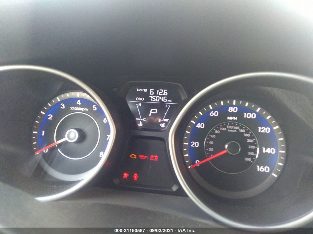 2013 Hyundai Elantra Gls Red vin: KMHDH4AE2DU934568