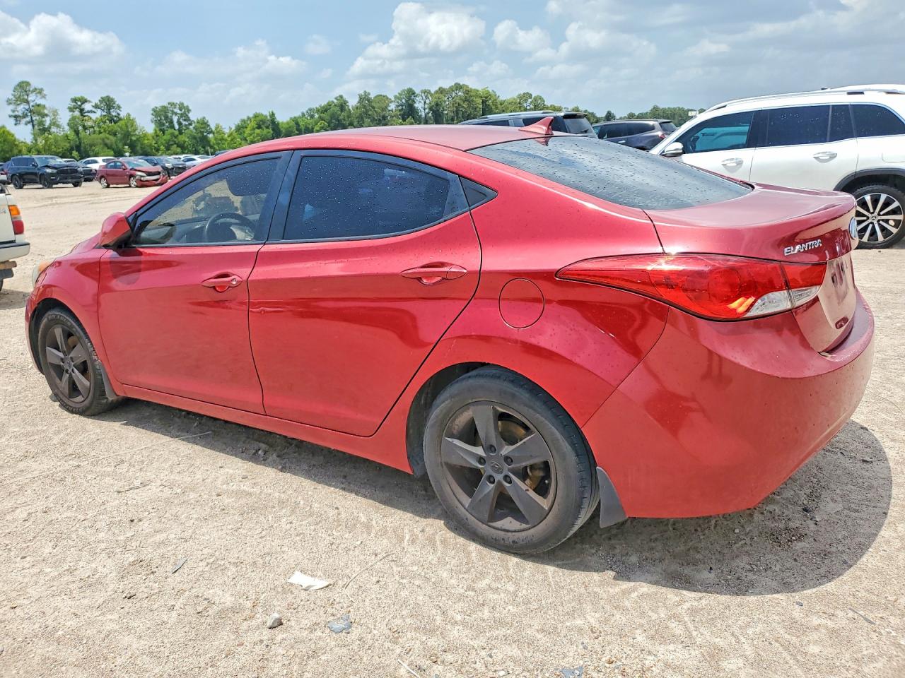 2013 Hyundai Elantra Gls Red vin: KMHDH4AE2DU934568