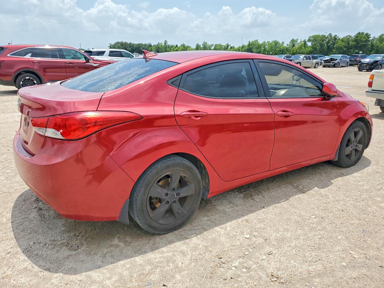 2013 Hyundai Elantra Gls Red vin: KMHDH4AE2DU934568