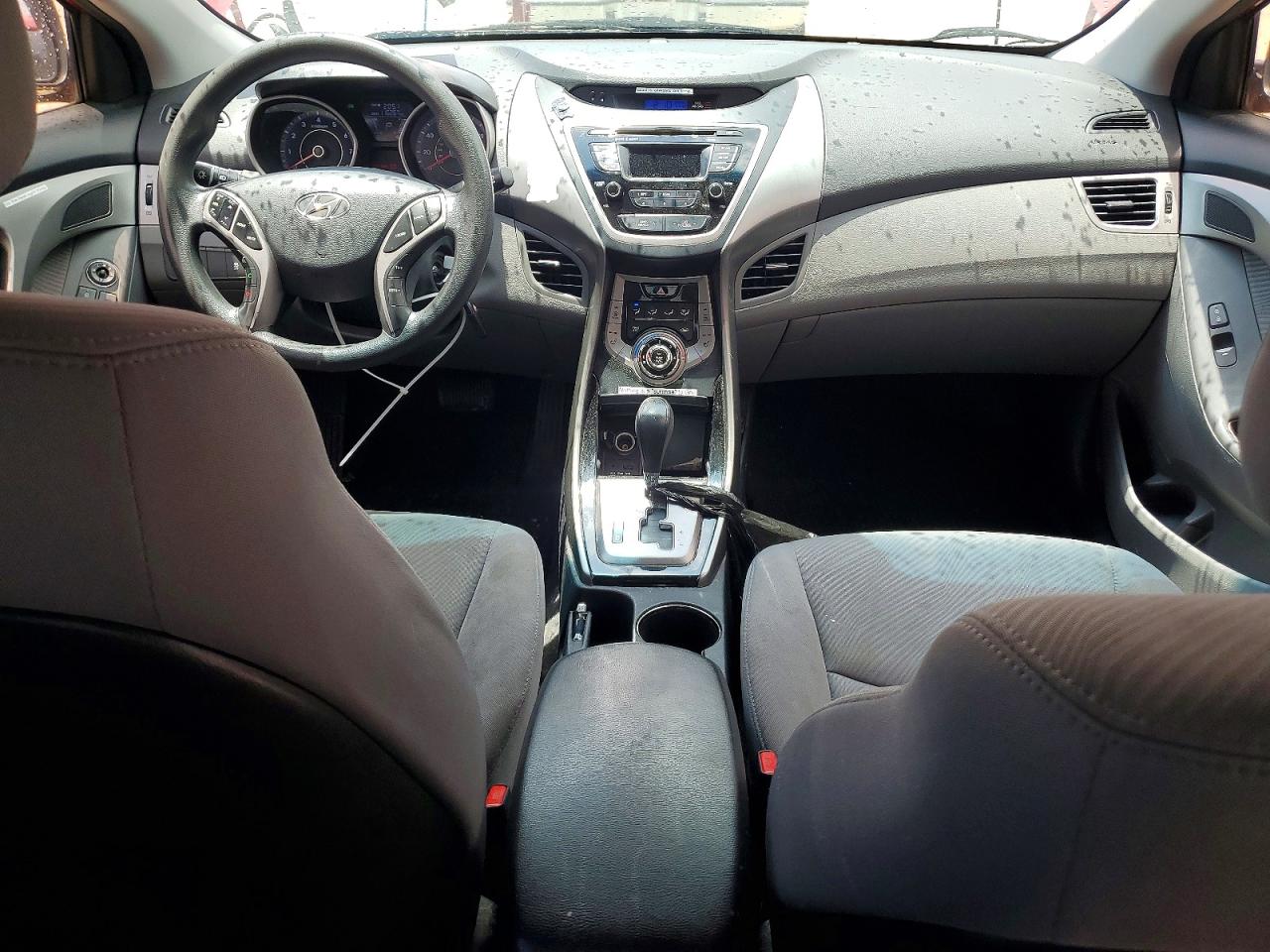 2013 Hyundai Elantra Gls Red vin: KMHDH4AE2DU934568