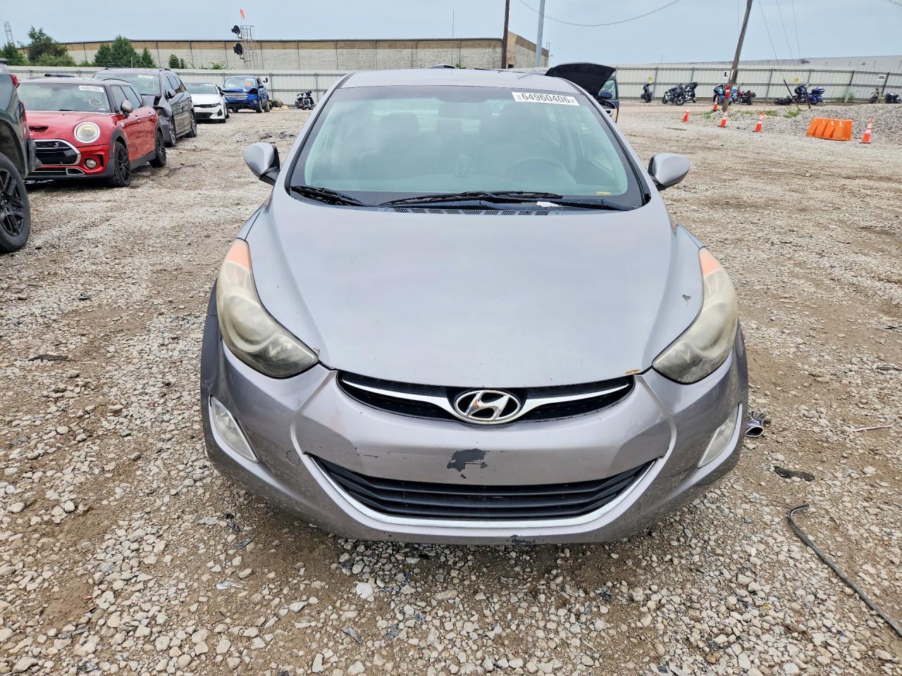 2013 Hyundai Elantra Gls Gray vin: KMHDH4AE2DU935719