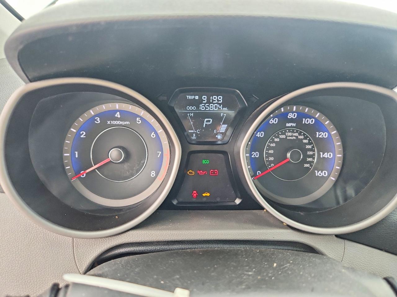 2013 Hyundai Elantra Gls Gray vin: KMHDH4AE2DU935719