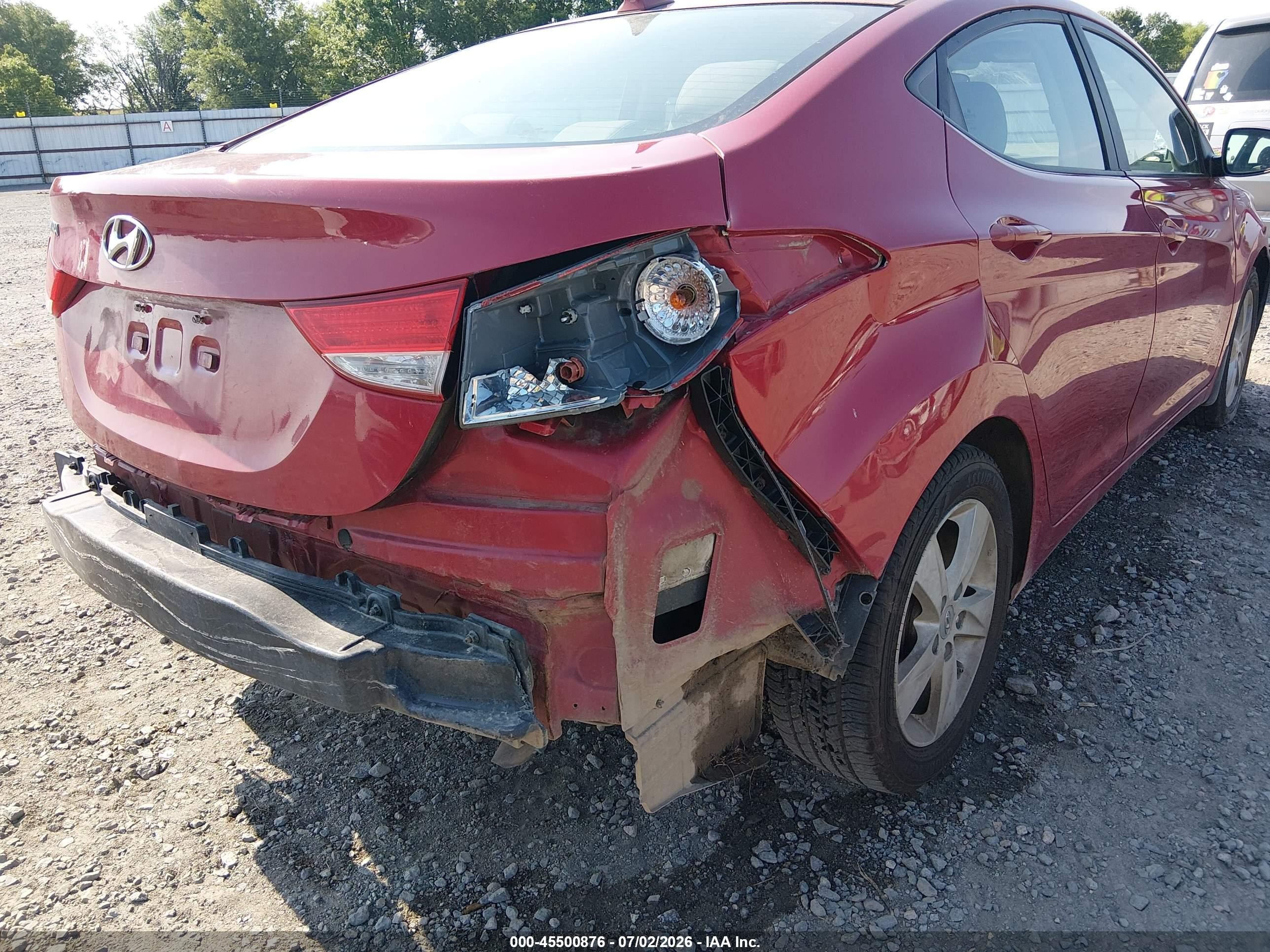 2013 Hyundai Elantra Gls Красный vin: KMHDH4AE2DU938054