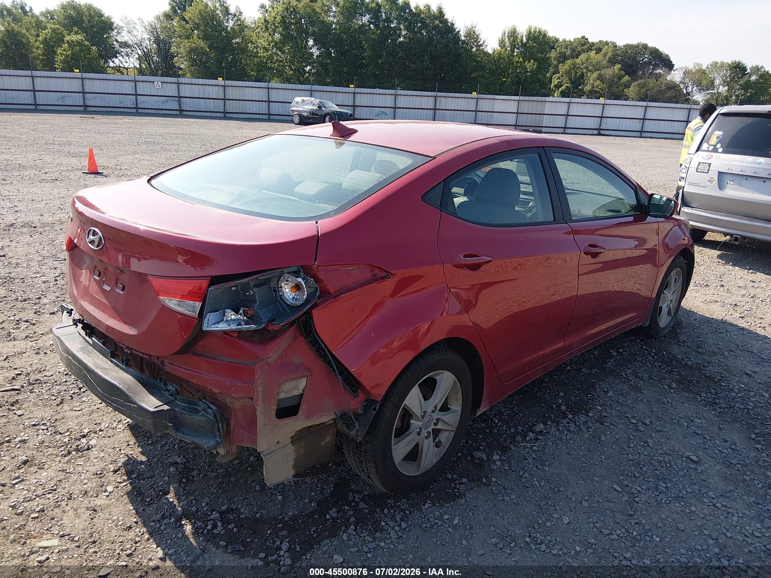 2013 Hyundai Elantra Gls Красный vin: KMHDH4AE2DU938054