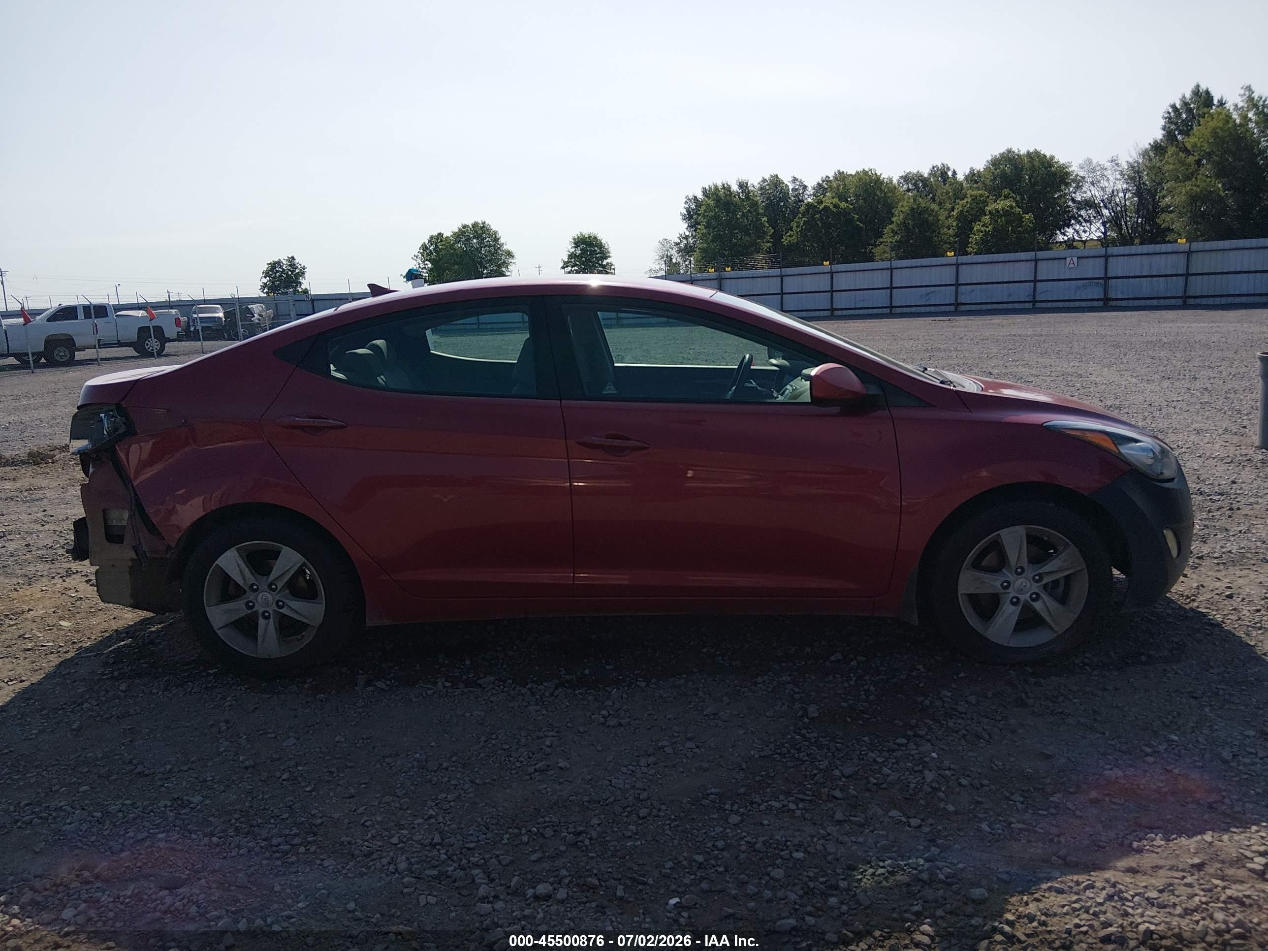 2013 Hyundai Elantra Gls Красный vin: KMHDH4AE2DU938054