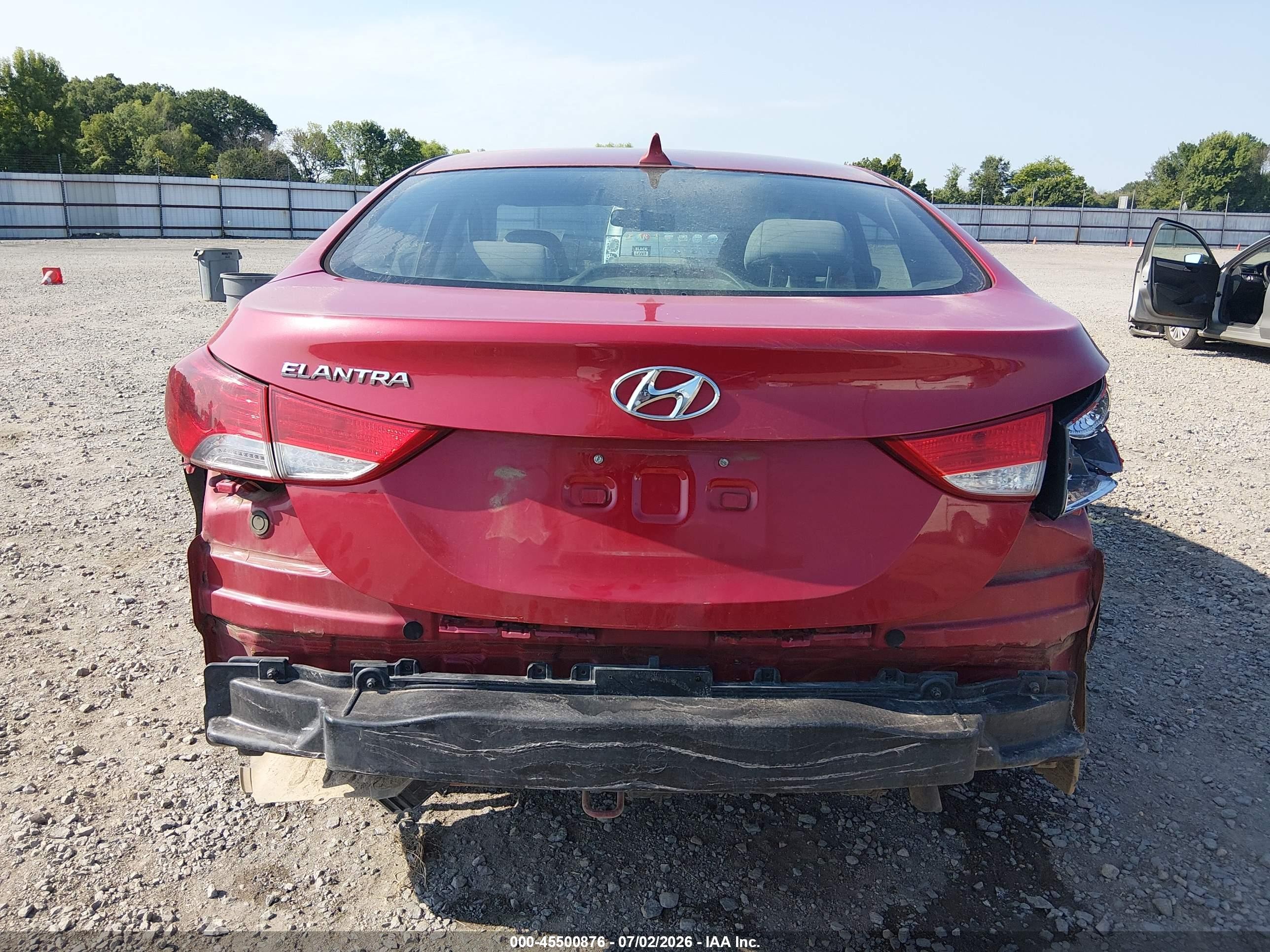 2013 Hyundai Elantra Gls Красный vin: KMHDH4AE2DU938054