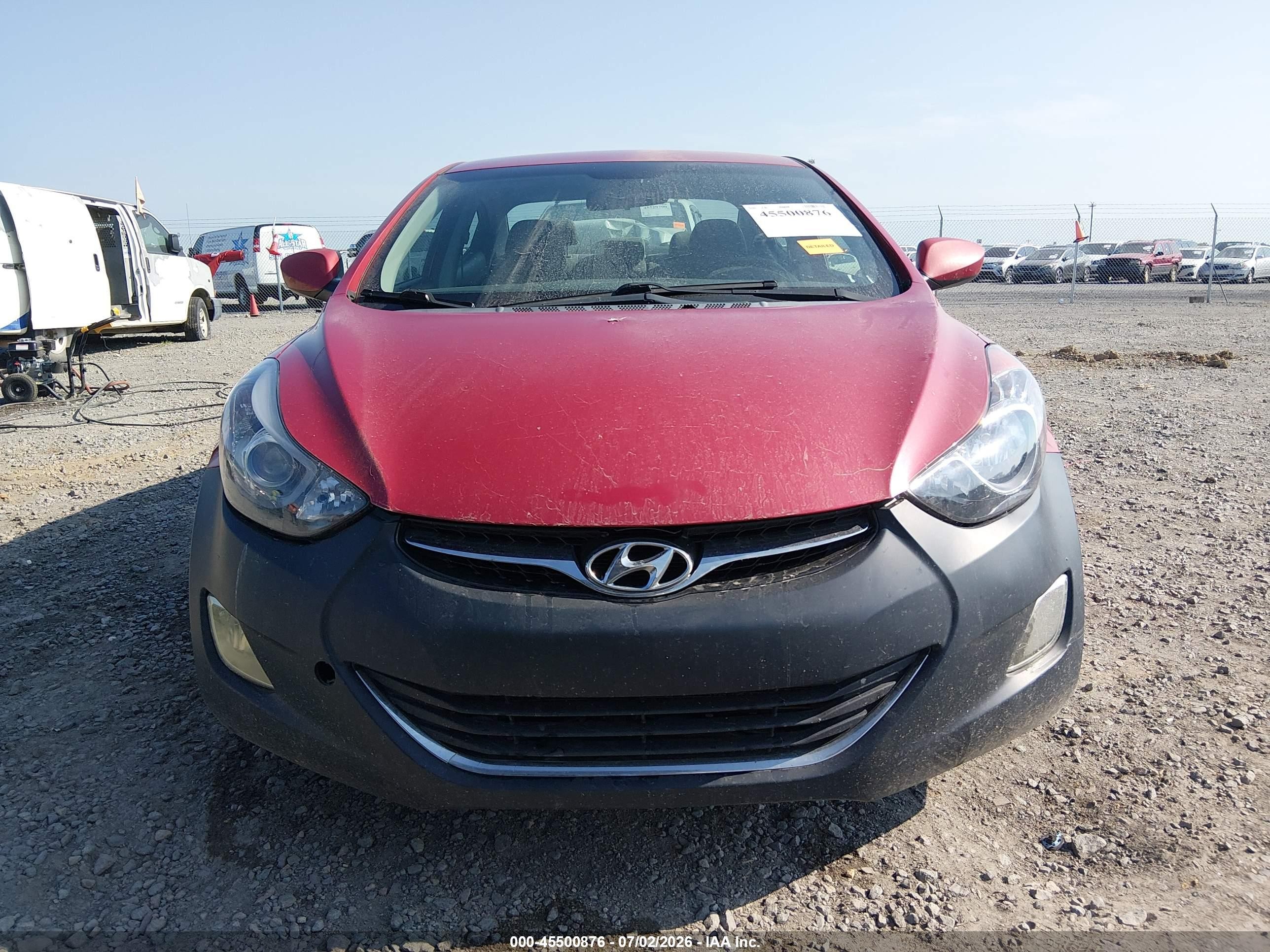 2013 Hyundai Elantra Gls Красный vin: KMHDH4AE2DU938054