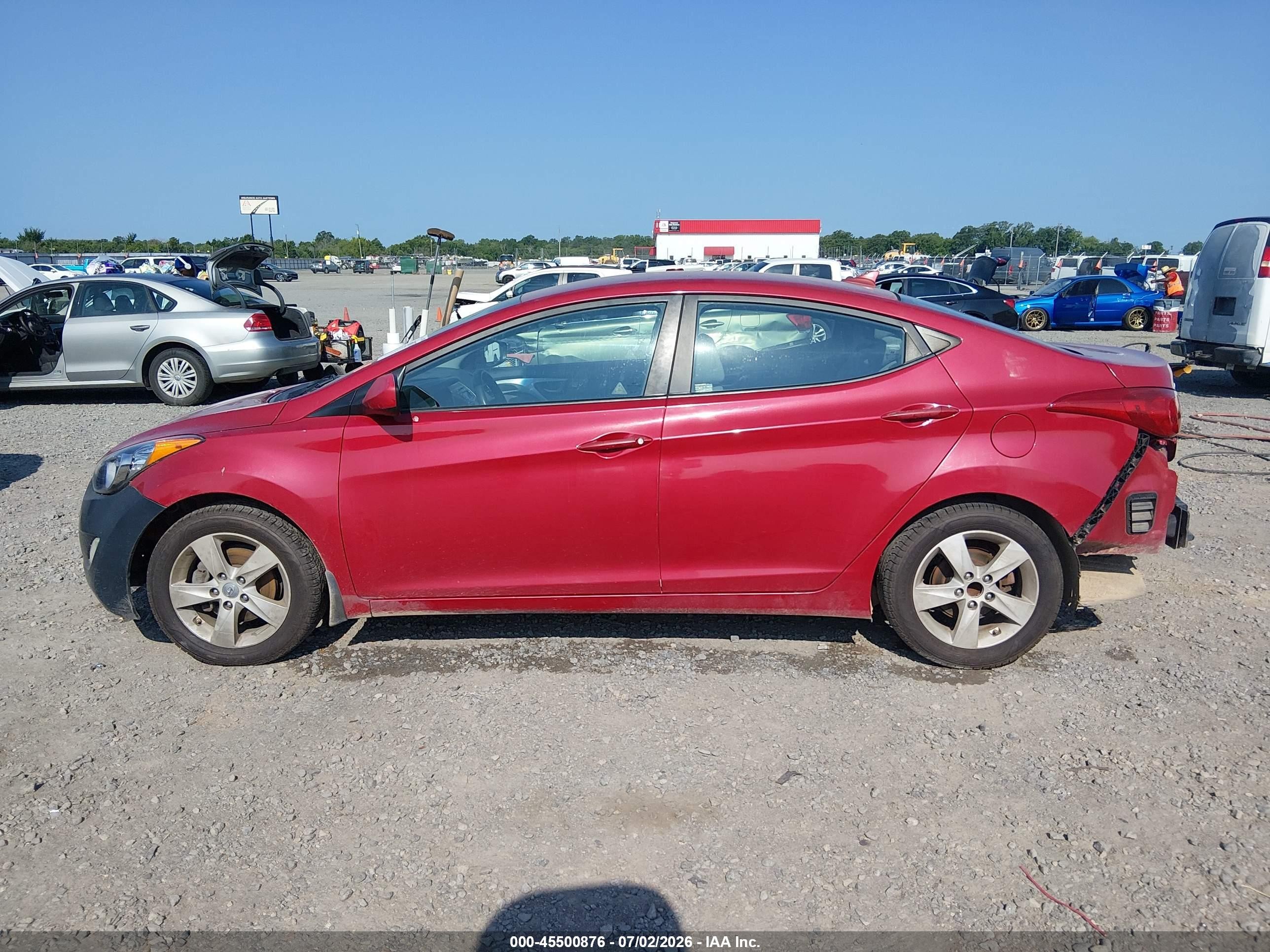 2013 Hyundai Elantra Gls Красный vin: KMHDH4AE2DU938054