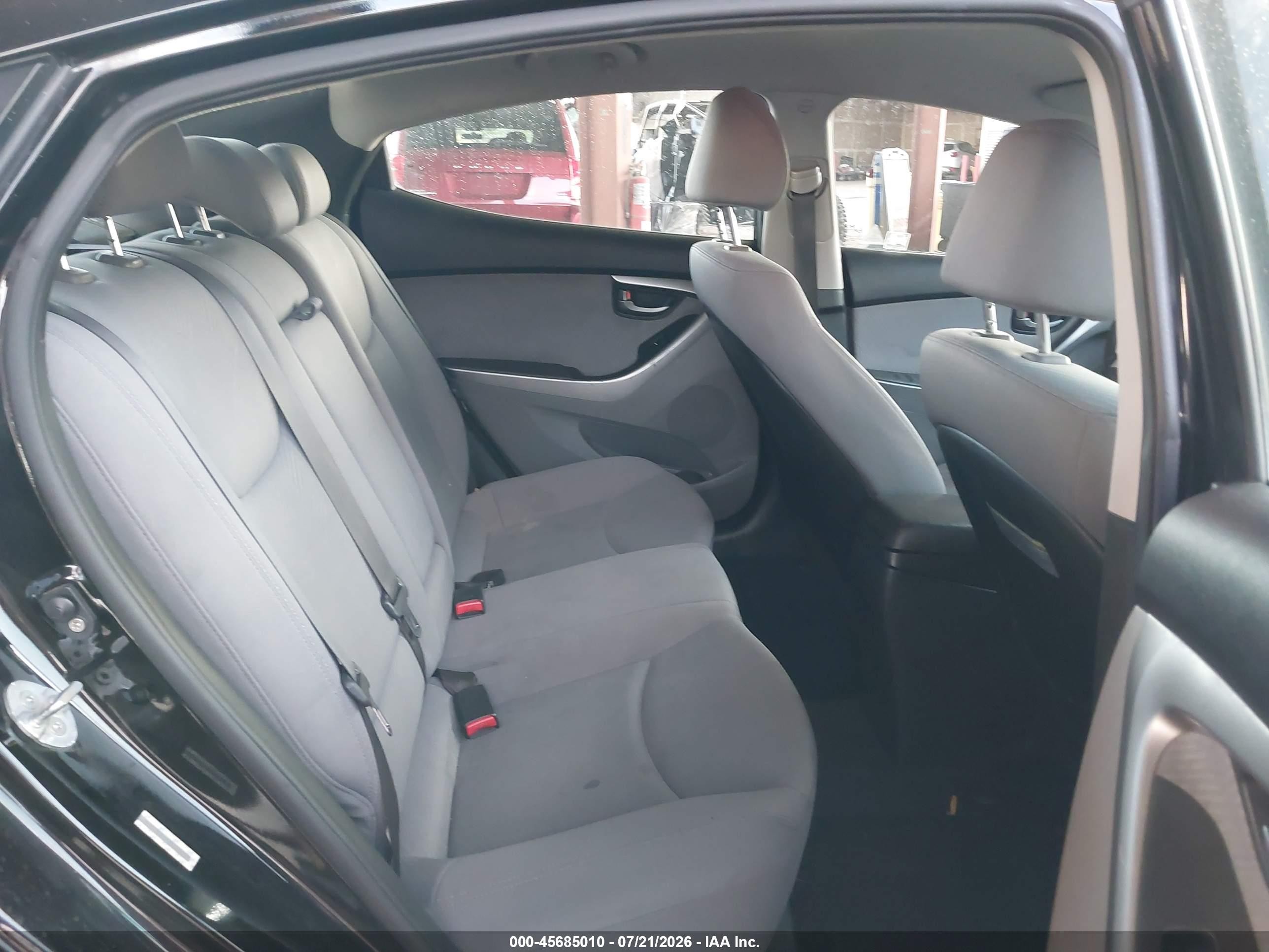 2013 Hyundai Elantra Gls Black vin: KMHDH4AE2DU946493