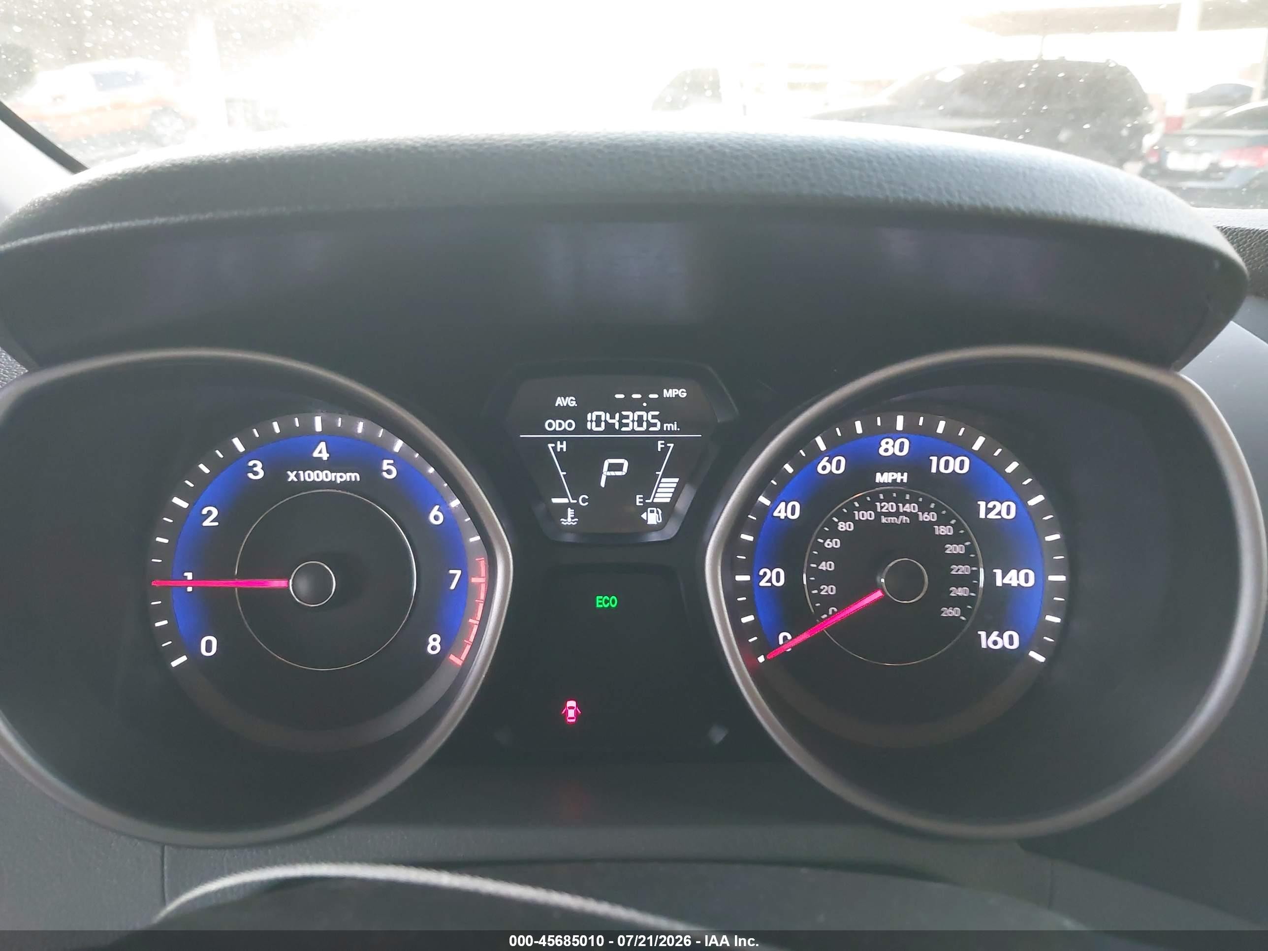 2013 Hyundai Elantra Gls Black vin: KMHDH4AE2DU946493
