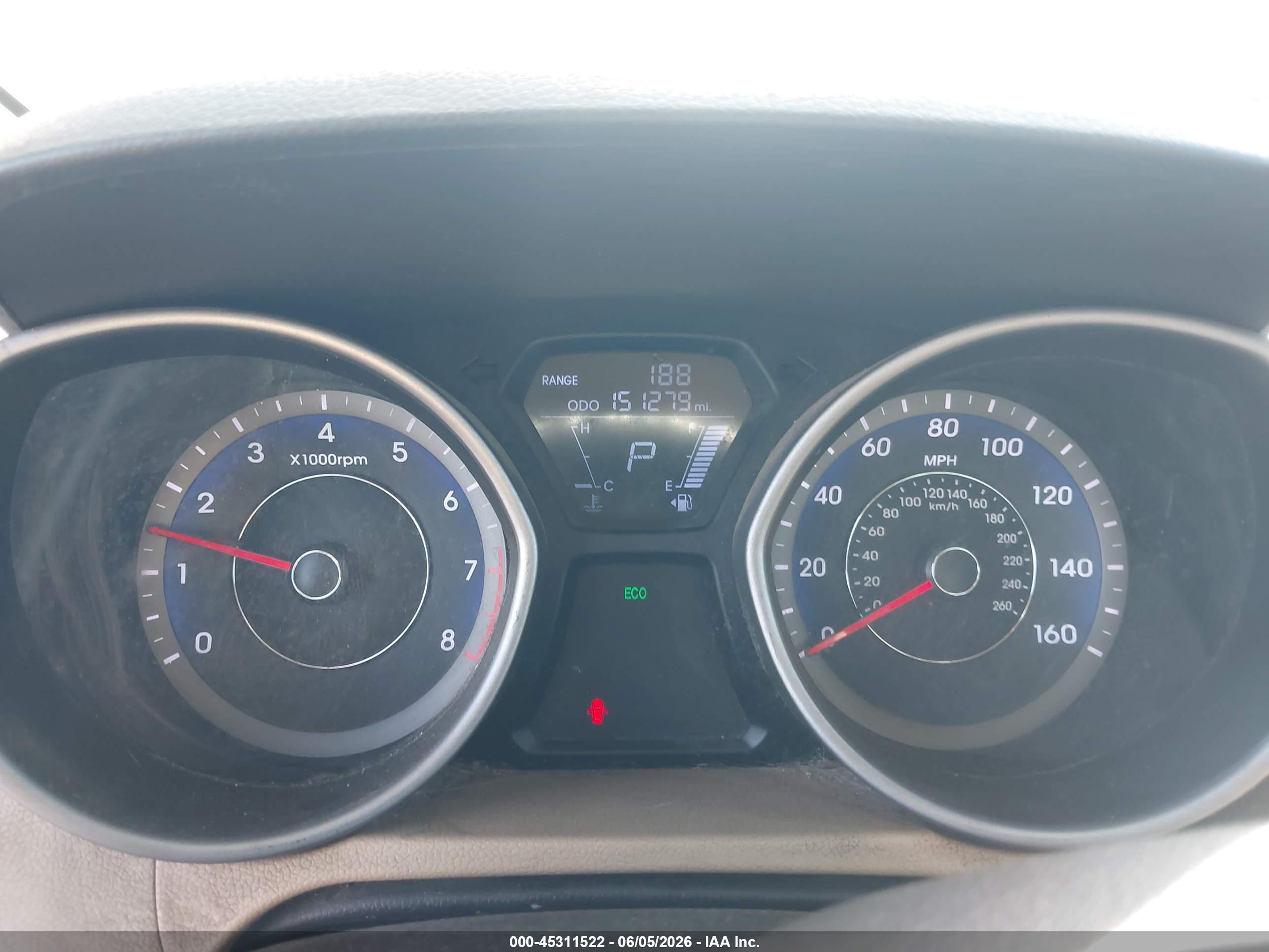 2013 Hyundai Elantra Gls Blue vin: KMHDH4AE2DU987092