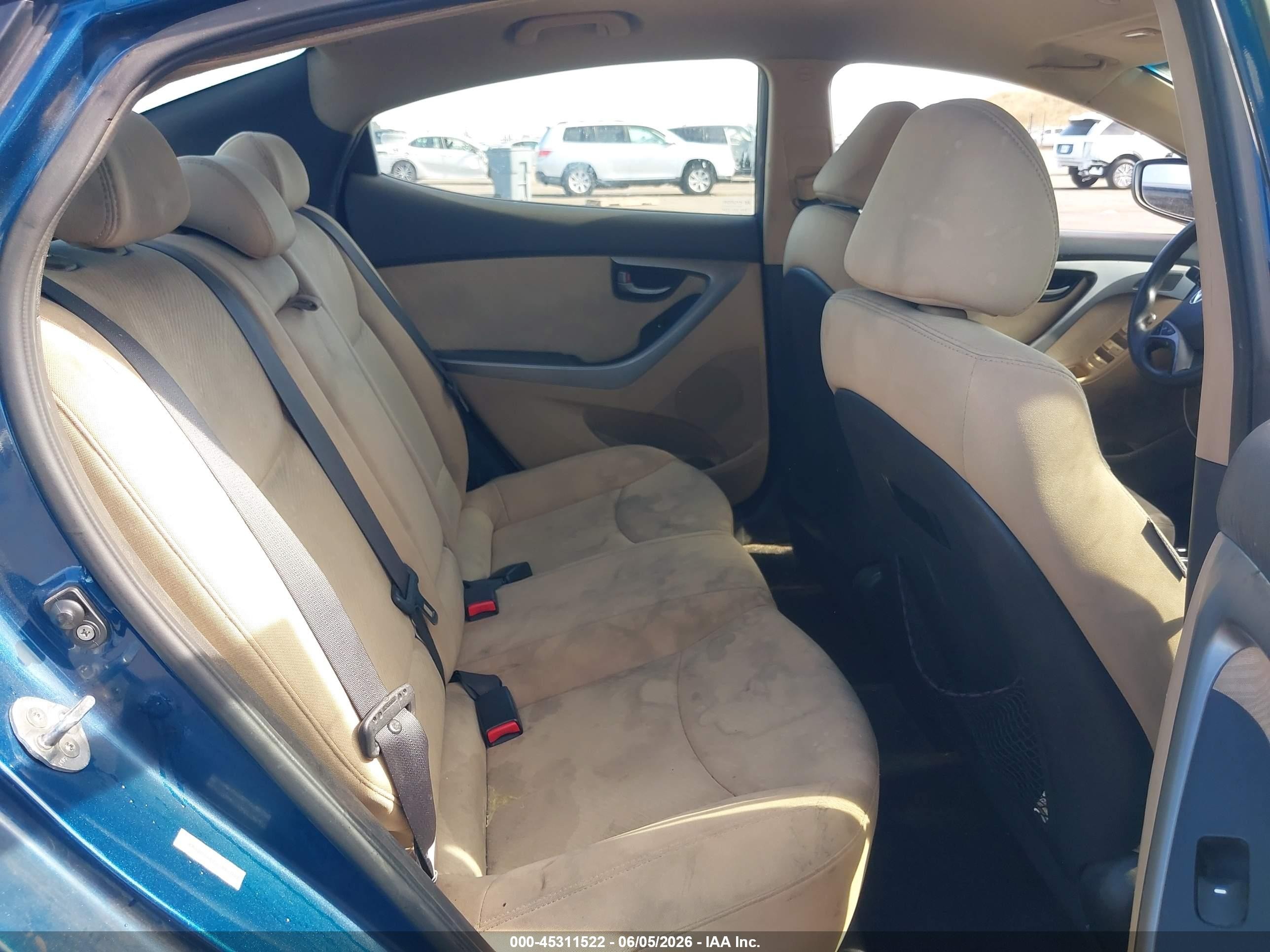2013 Hyundai Elantra Gls Blue vin: KMHDH4AE2DU987092