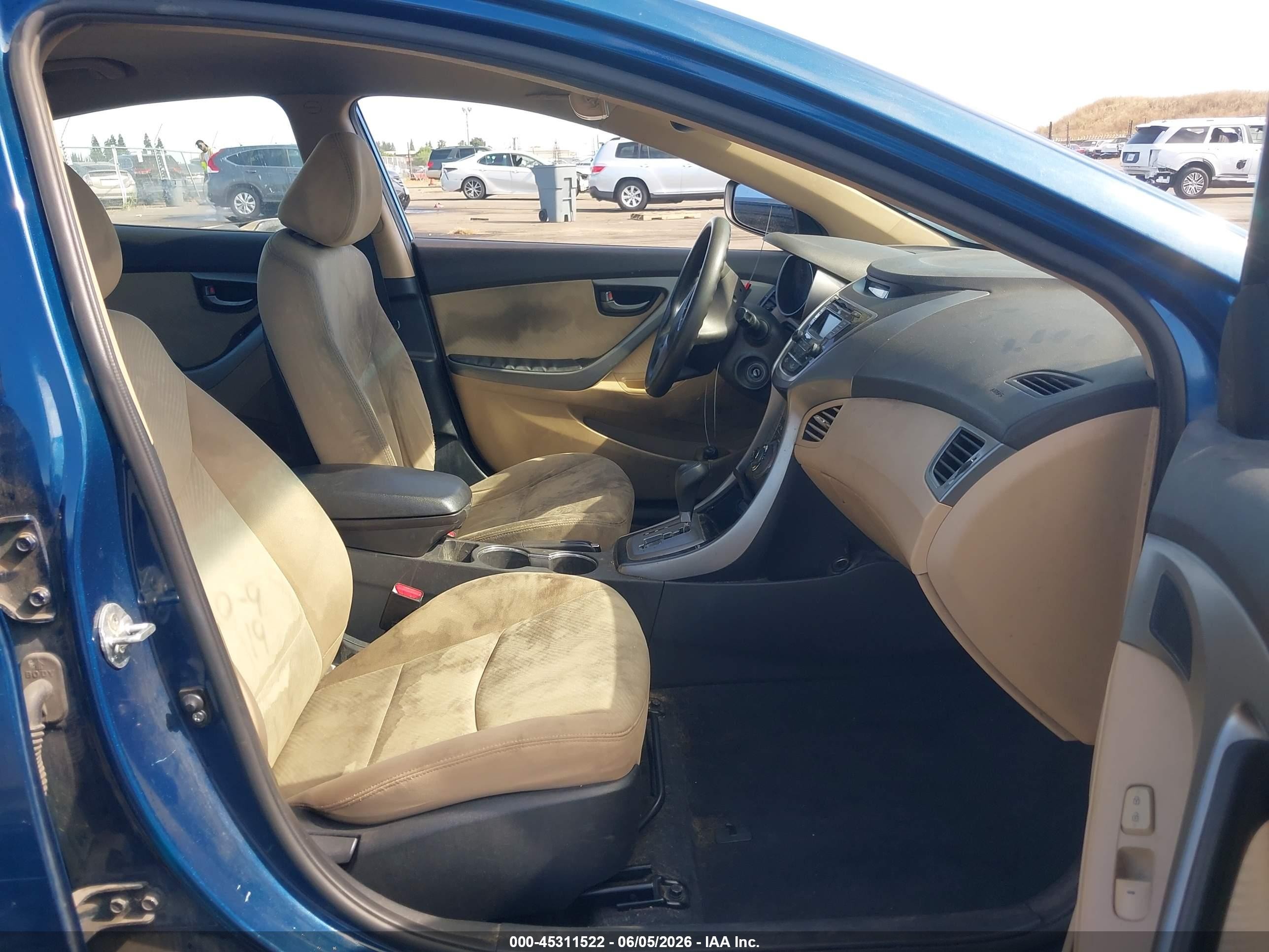 2013 Hyundai Elantra Gls Blue vin: KMHDH4AE2DU987092