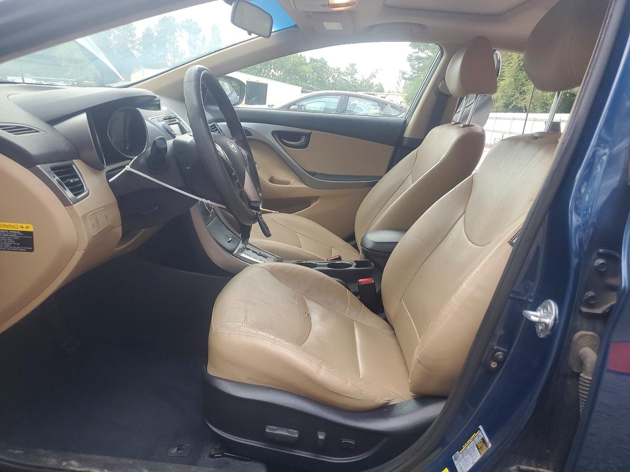 2013 Hyundai Elantra Limited Blue vin: KMHDH4AE2DU997072