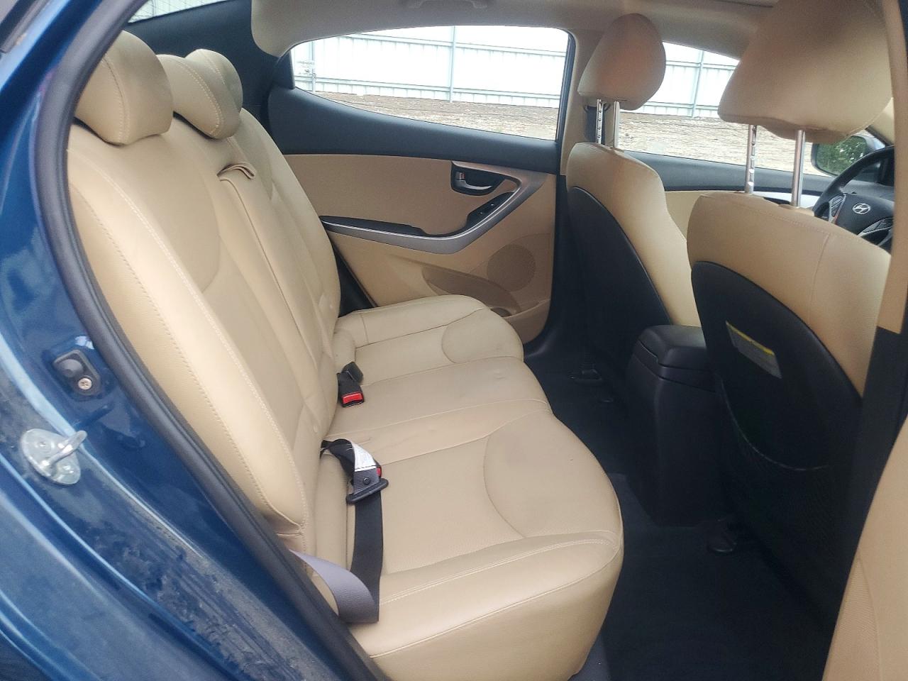 2013 Hyundai Elantra Limited Blue vin: KMHDH4AE2DU997072