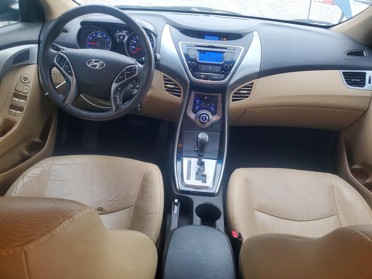 2013 Hyundai Elantra Limited Blue vin: KMHDH4AE2DU997072
