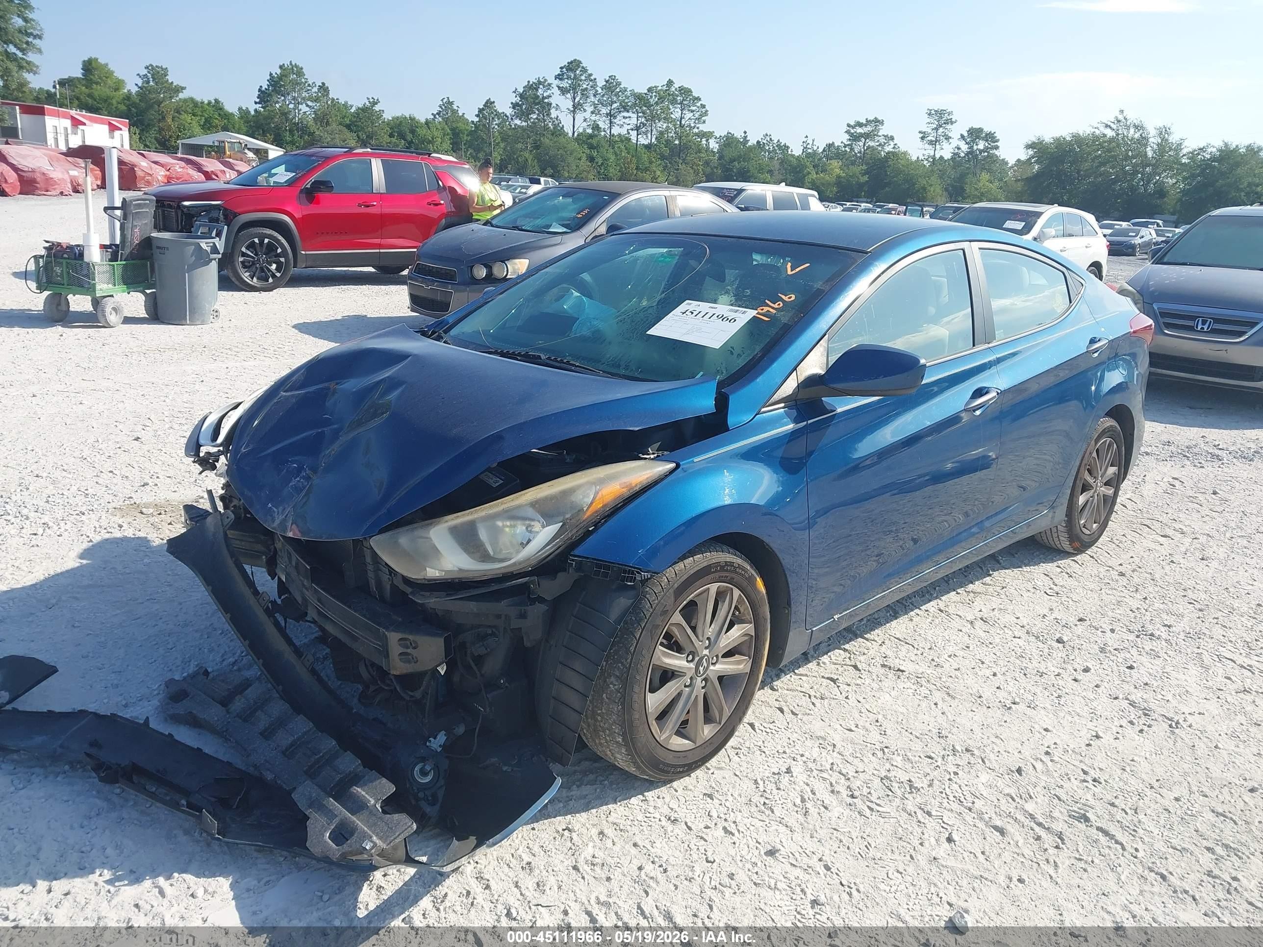 2014 Hyundai Elantra Se Черный vin: KMHDH4AE2EU029989