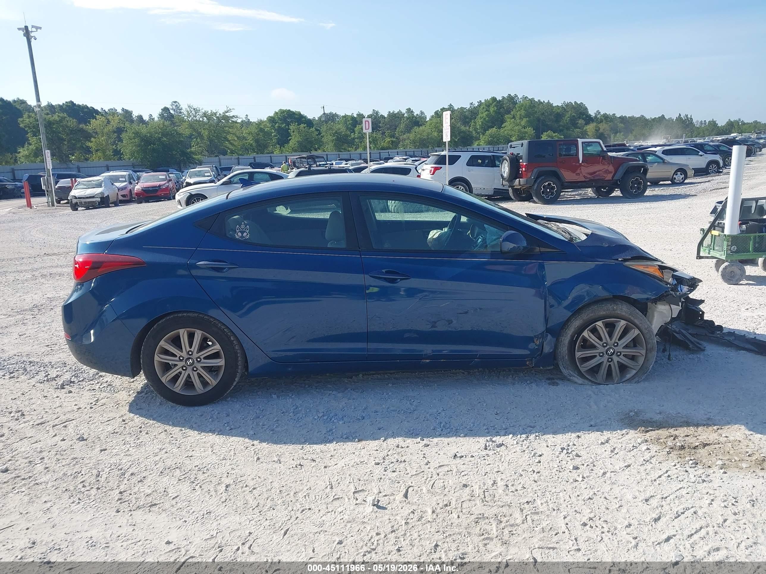 2014 Hyundai Elantra Se Черный vin: KMHDH4AE2EU029989