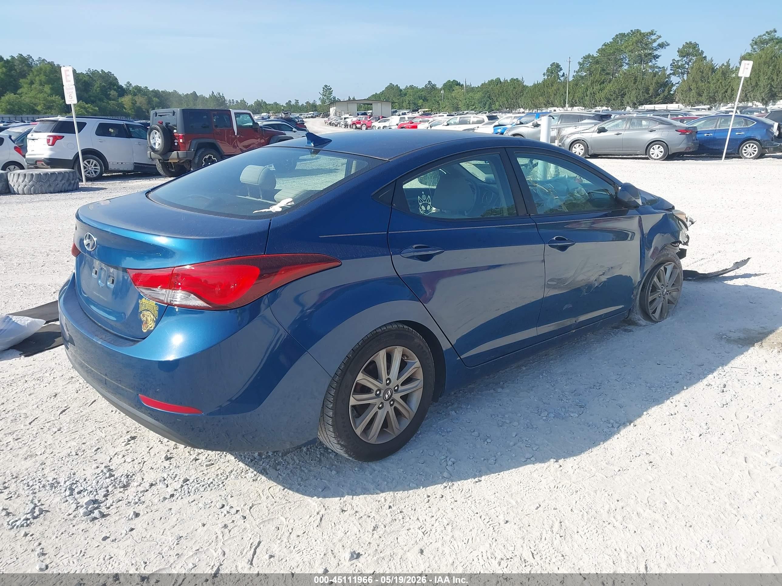 2014 Hyundai Elantra Se Черный vin: KMHDH4AE2EU029989